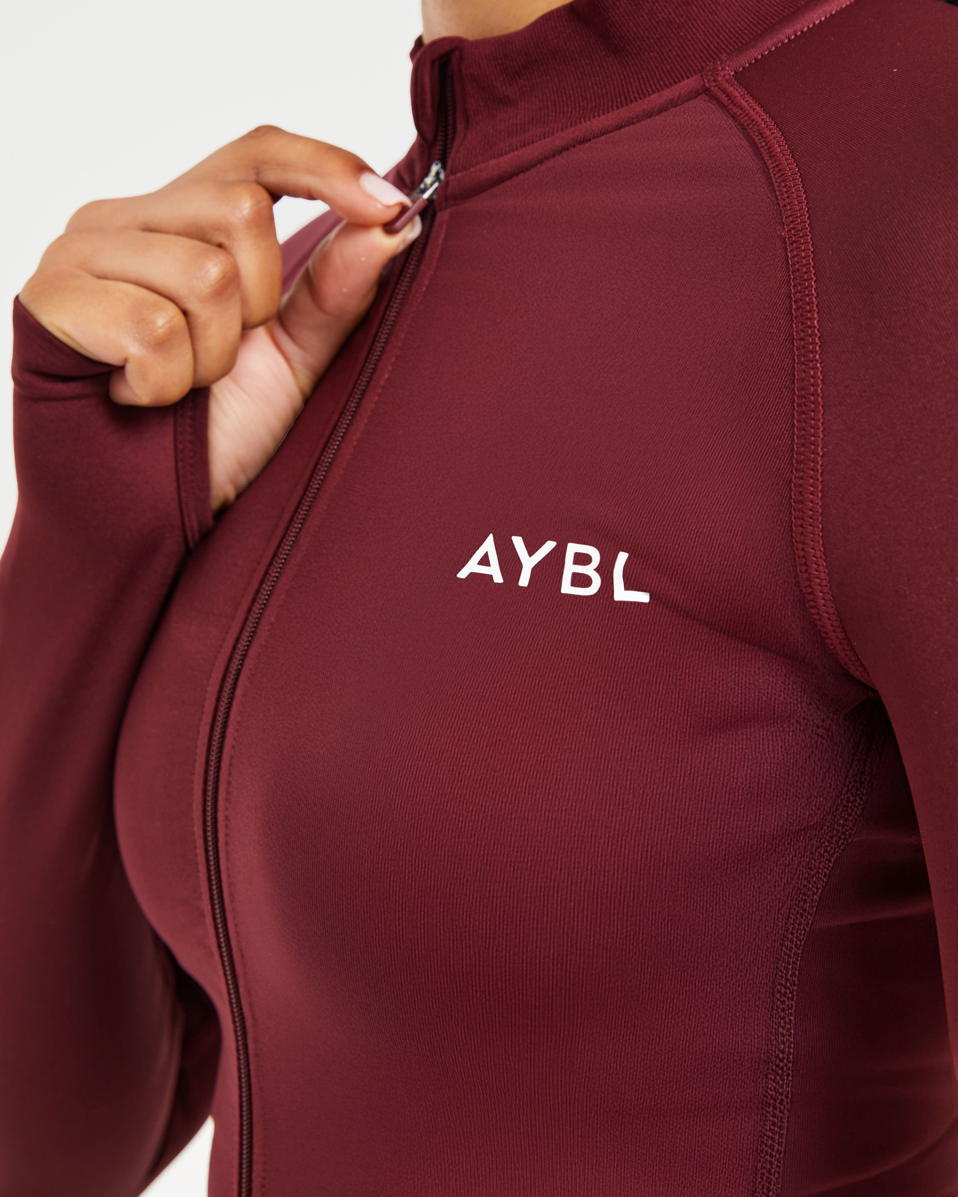 Empower Seamless Full Zip Jacket - Rood Wine