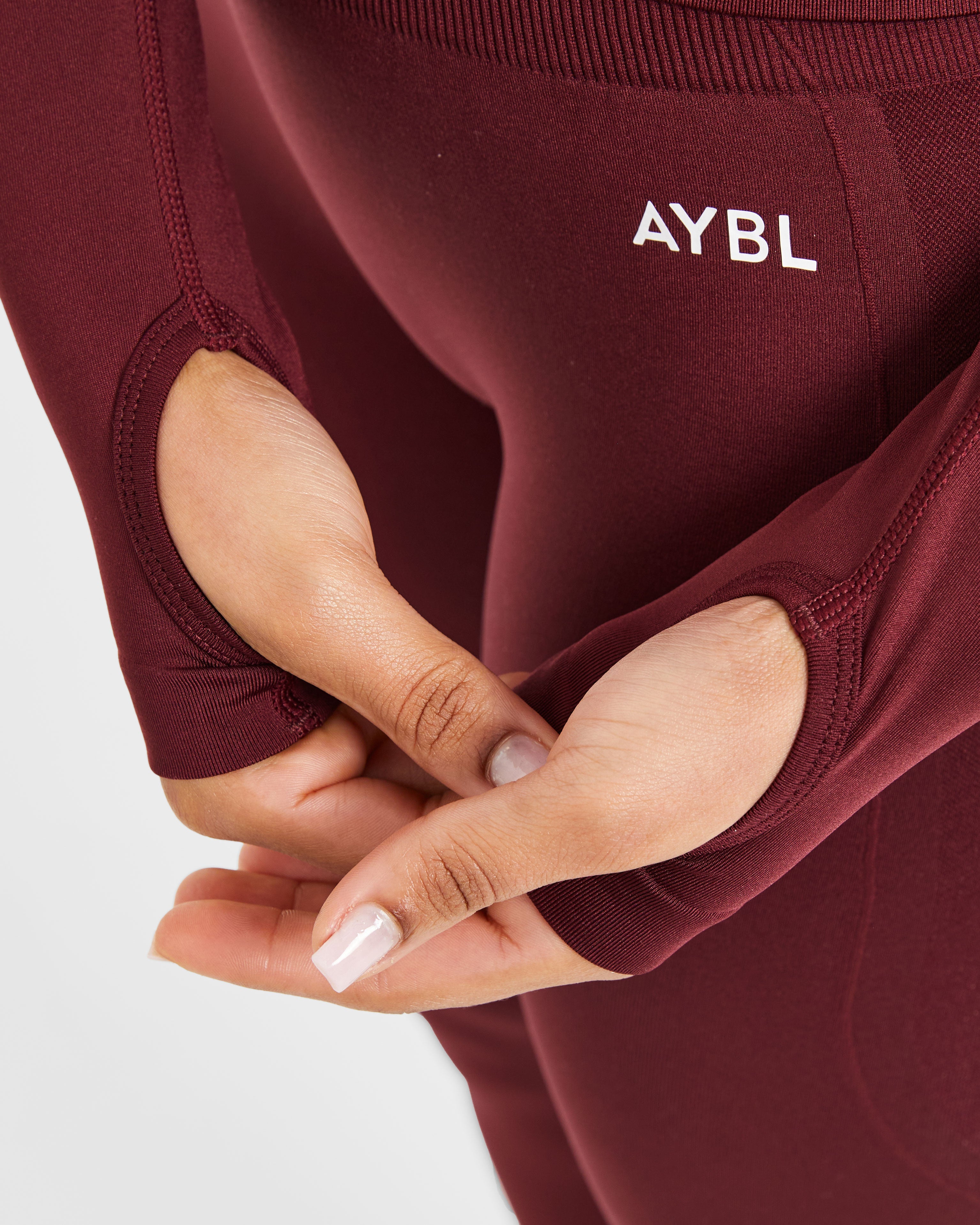Empower Seamless Full Zip Jacket - Rood Wine