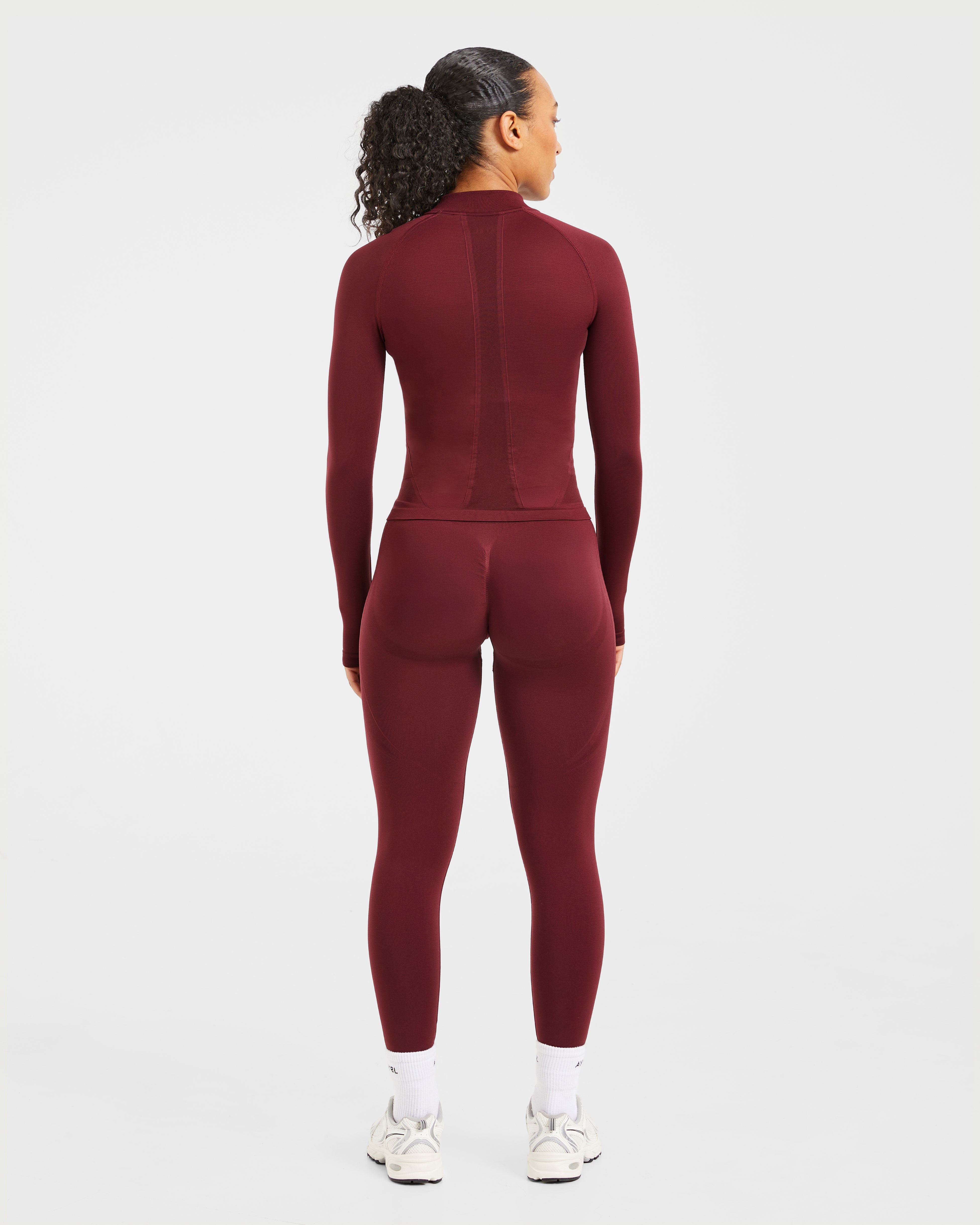 Empower Seamless Full Zip Jacket - Rood Wine