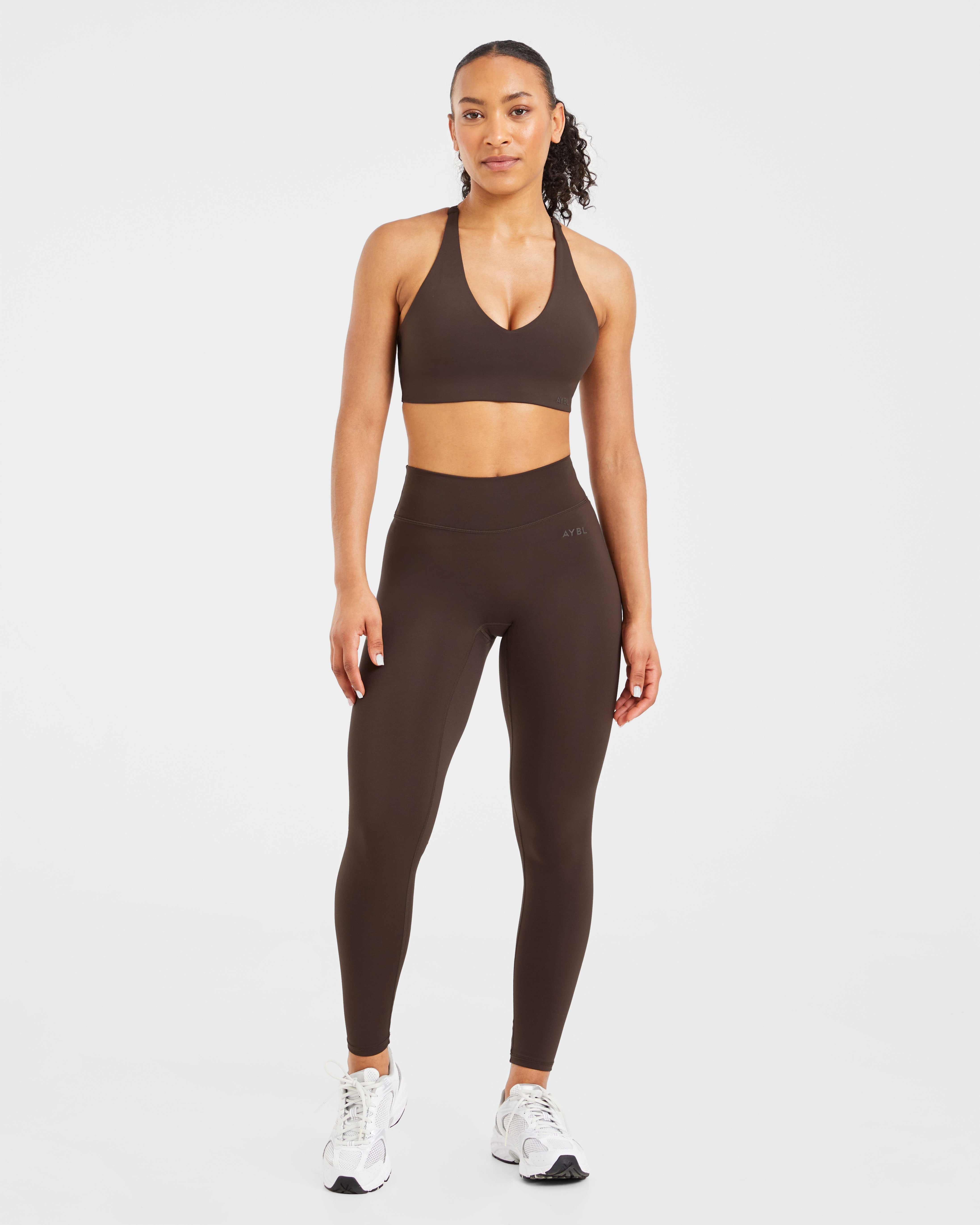 Staple Sports Bra - Coffee Bruin