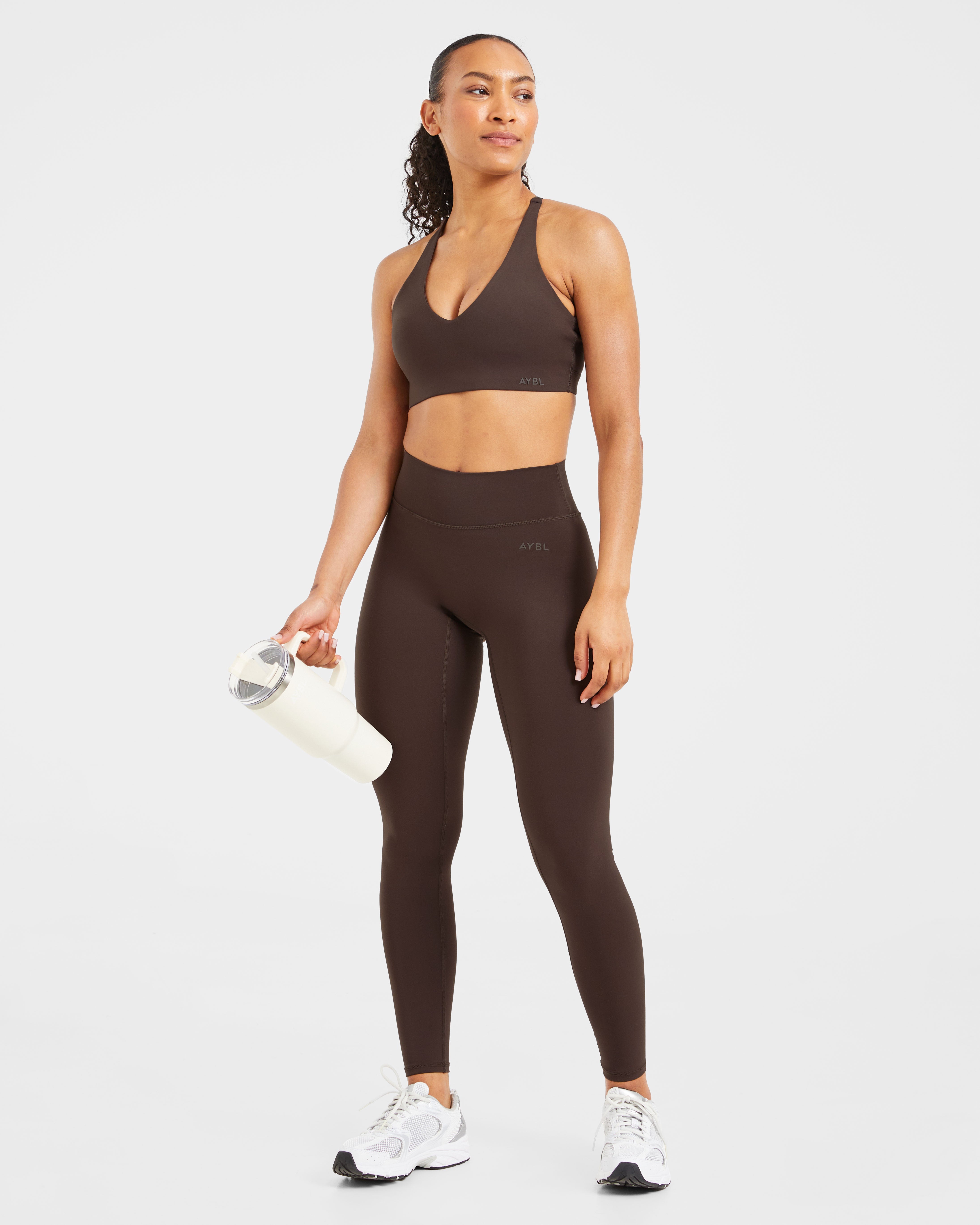 Staple Sports Bra - Coffee Bruin