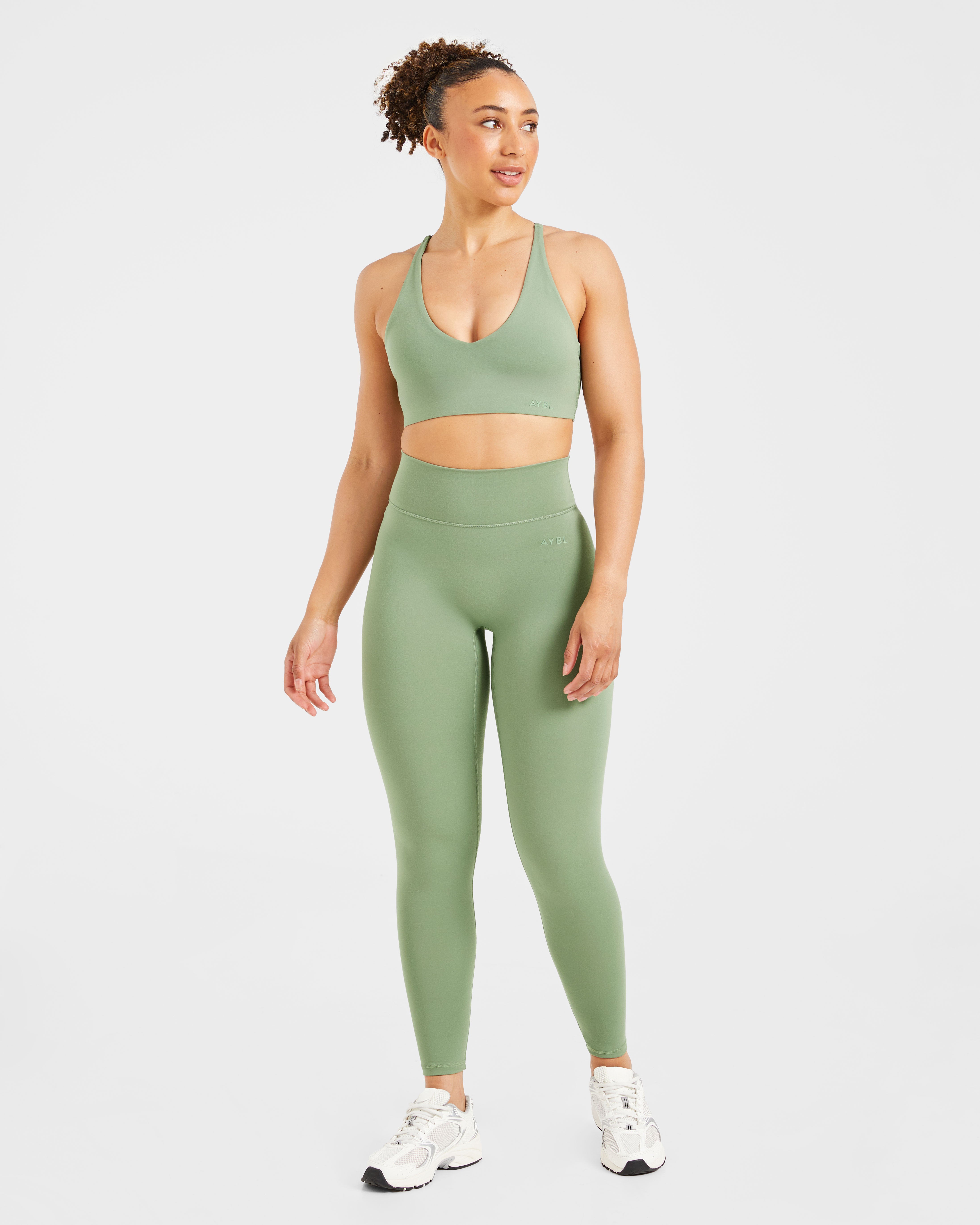 Staple Sports Bra - Olive Groen