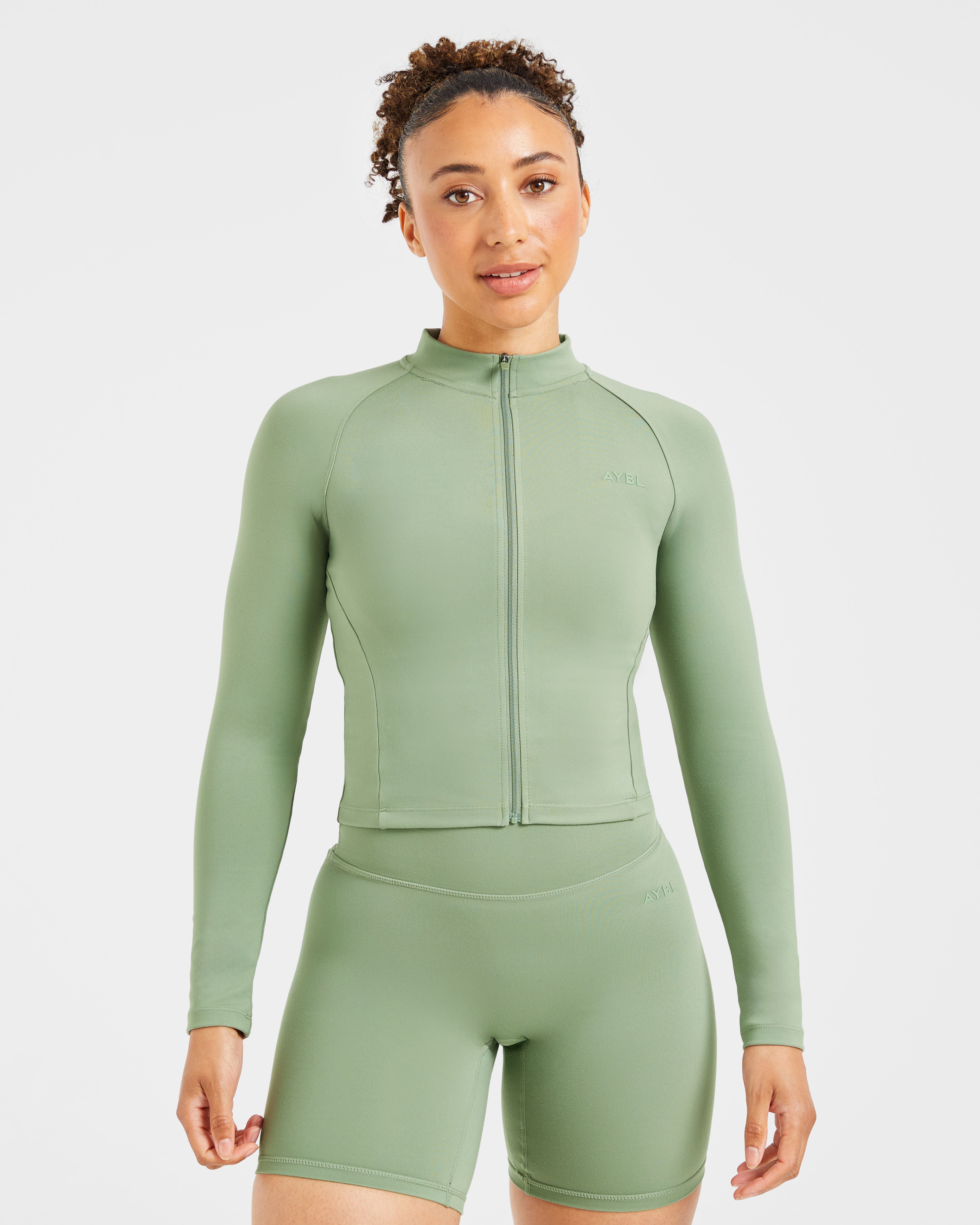 Staple Zip Jacket - Olive Groen