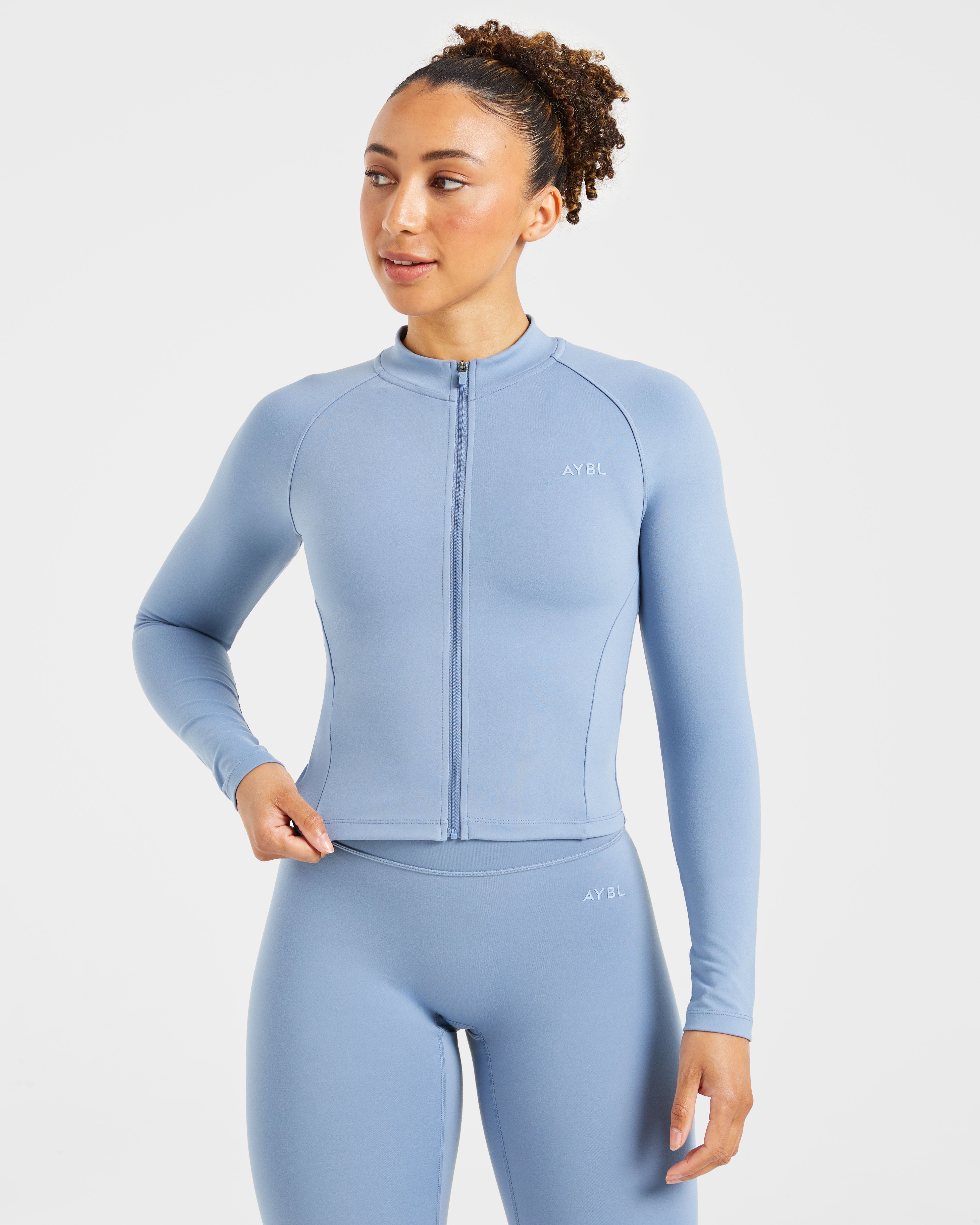 Staple Zip Jacket - Slate Blauw