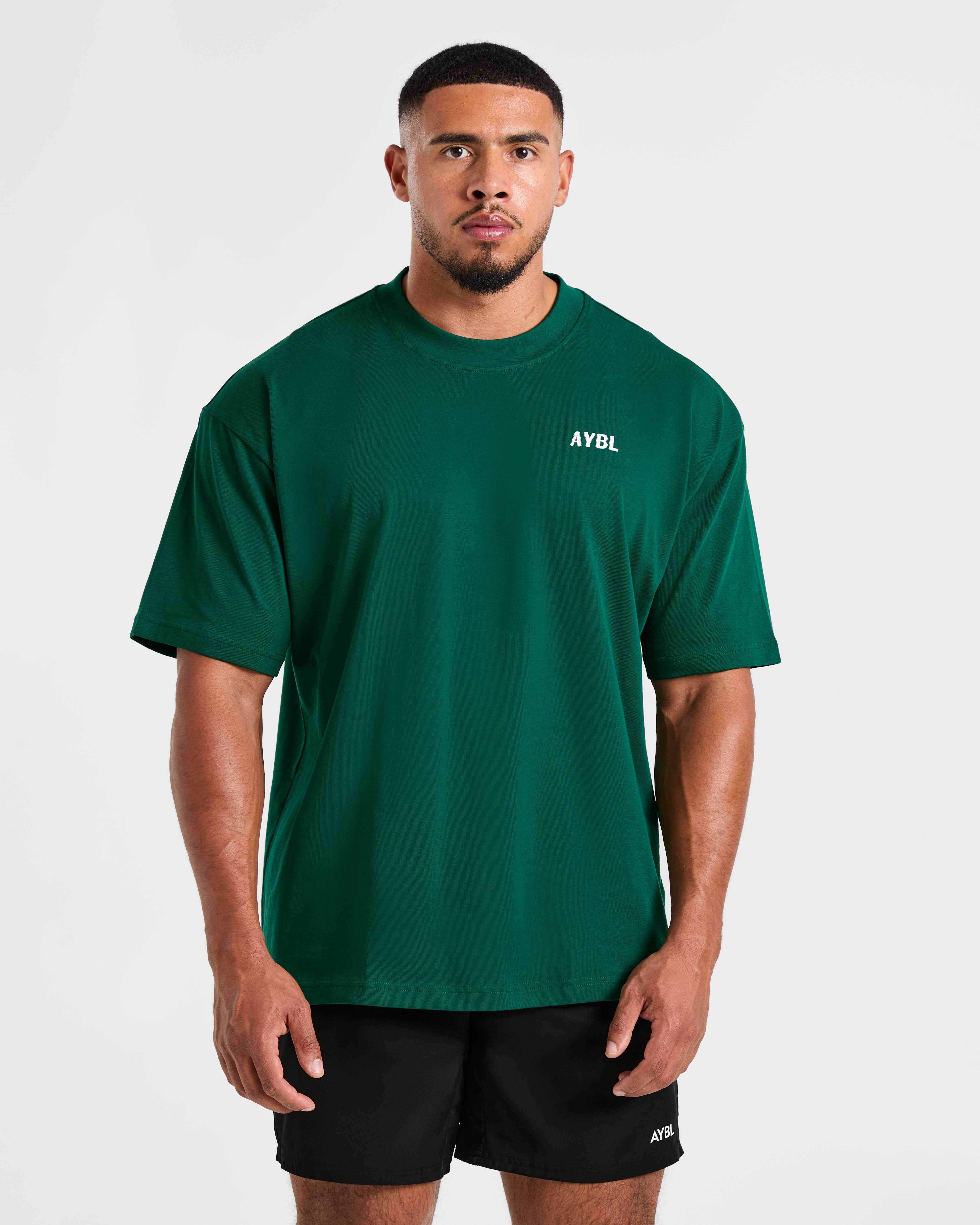 Lift Heavy Oversized T Shirt - Forest Groen