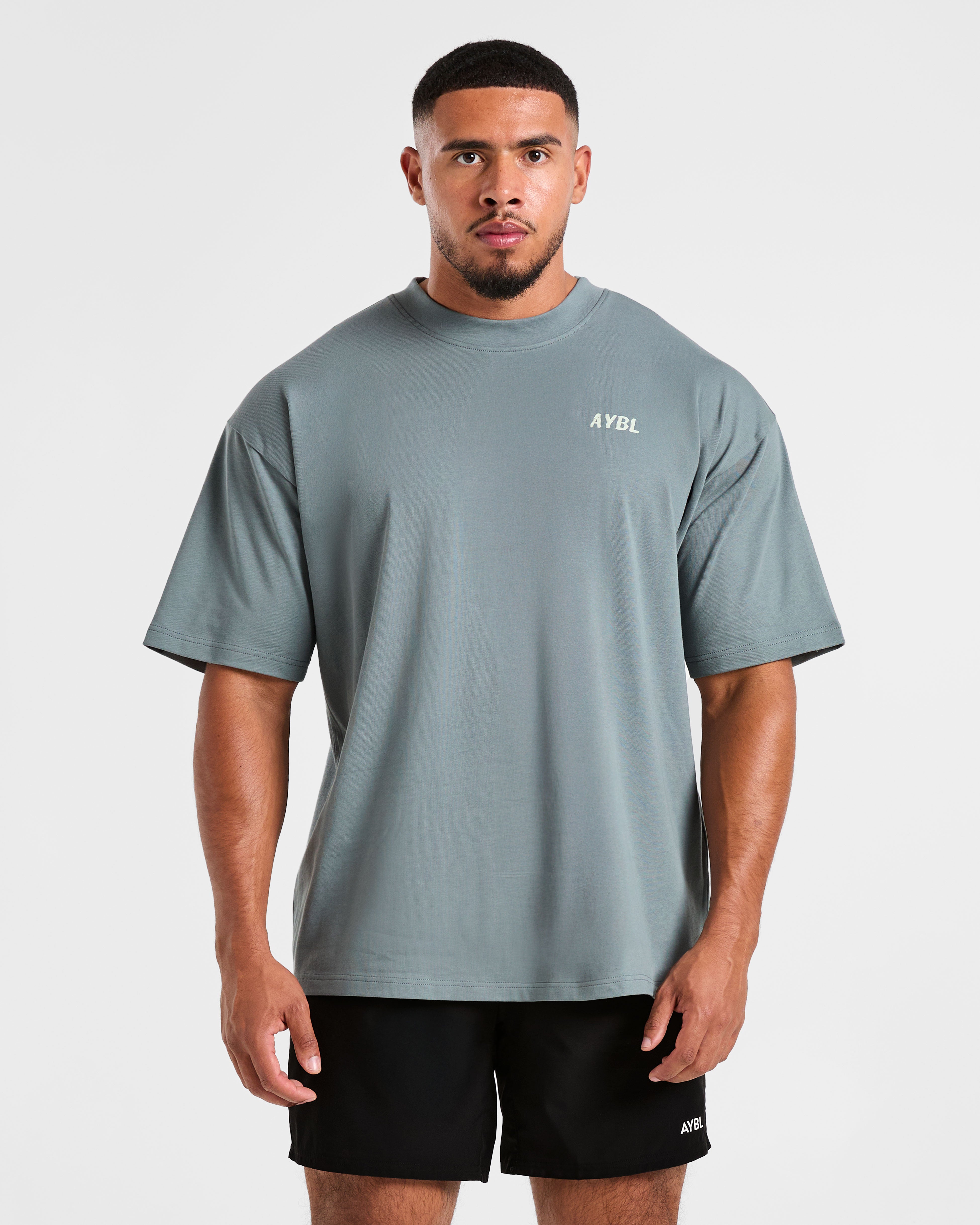 Lift Heavy Oversized T Shirt - Slate Blauw