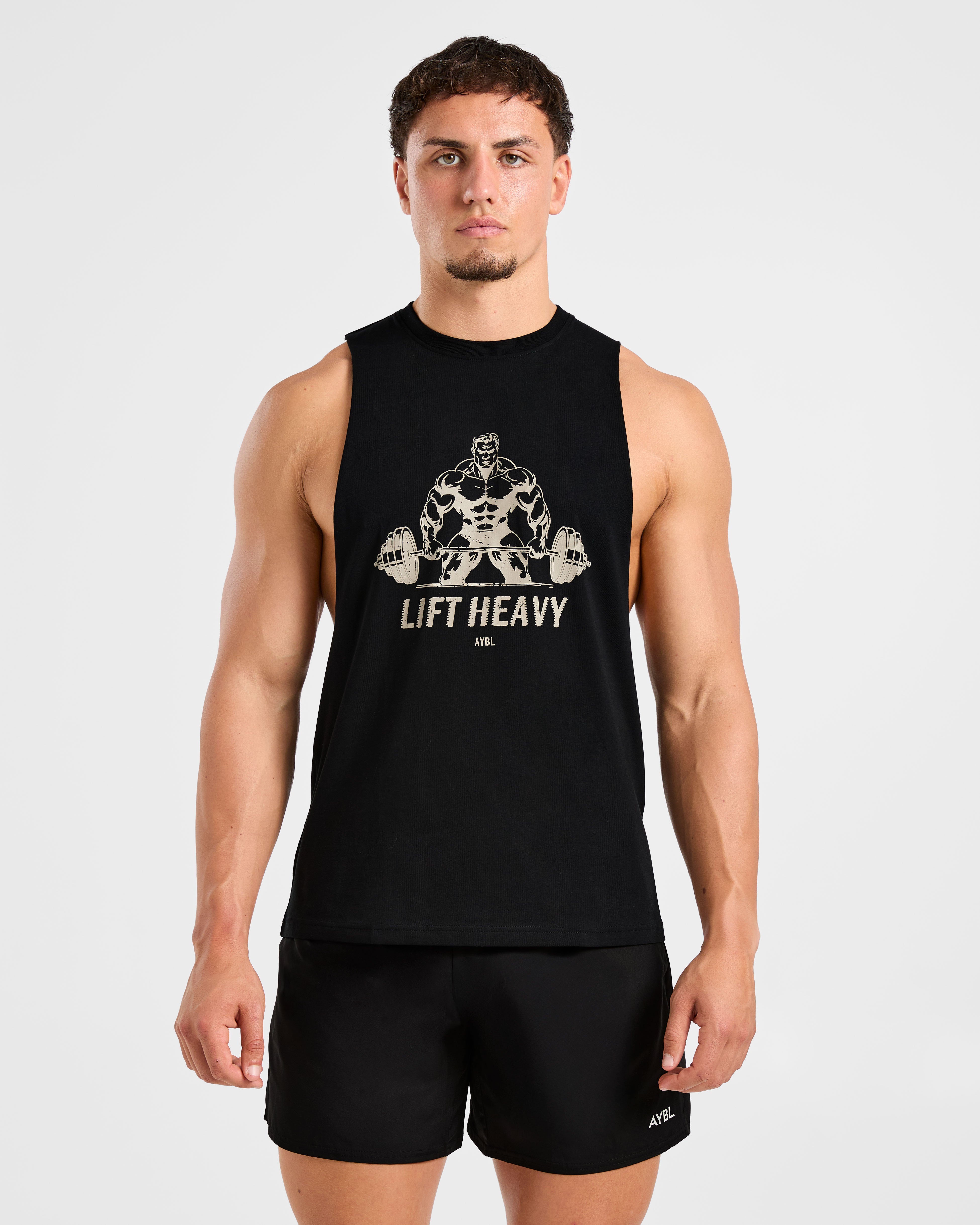 Lift Heavy Tank - Zwart/Off Wit