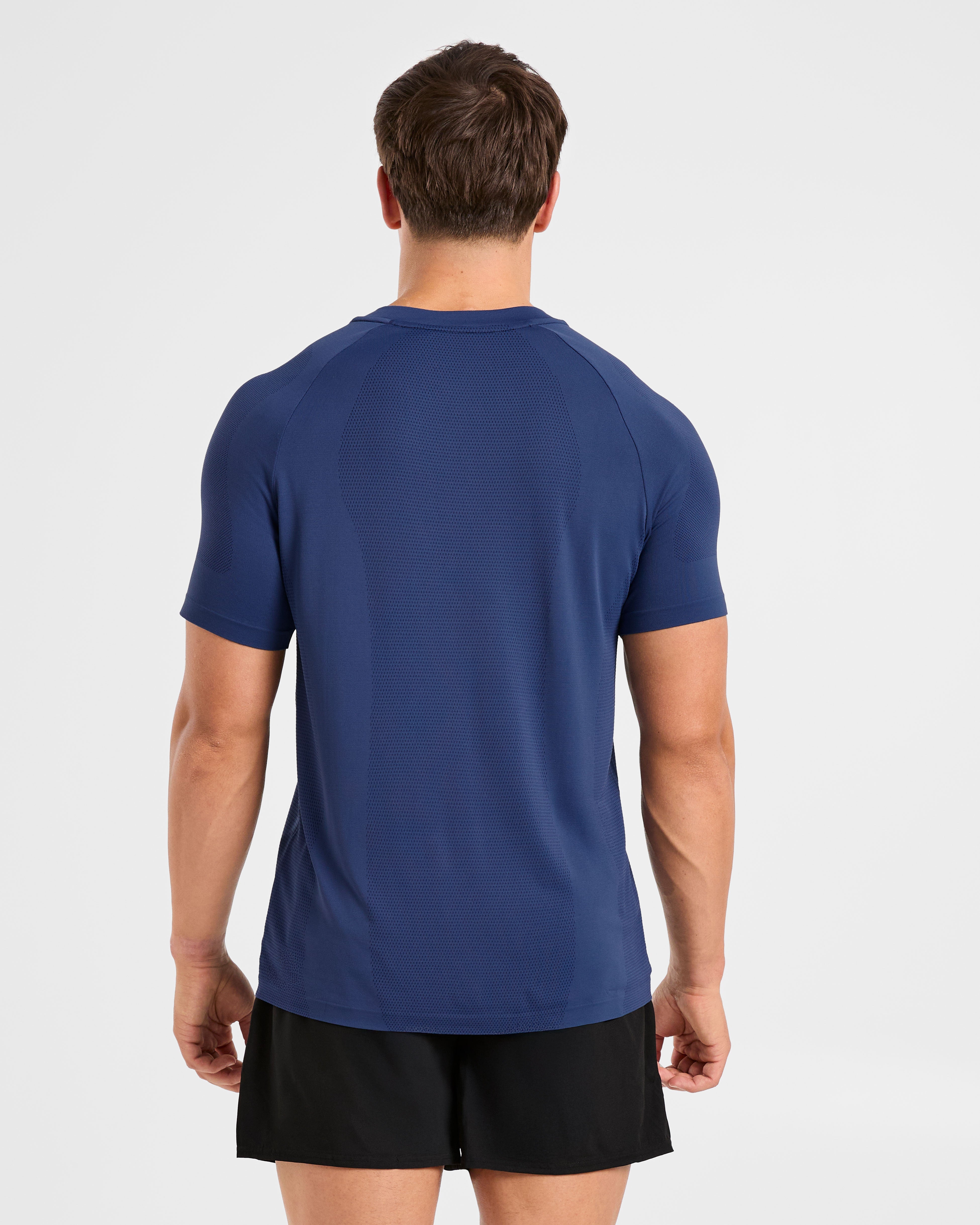 Attain Seamless T Shirt - Dusky Navy