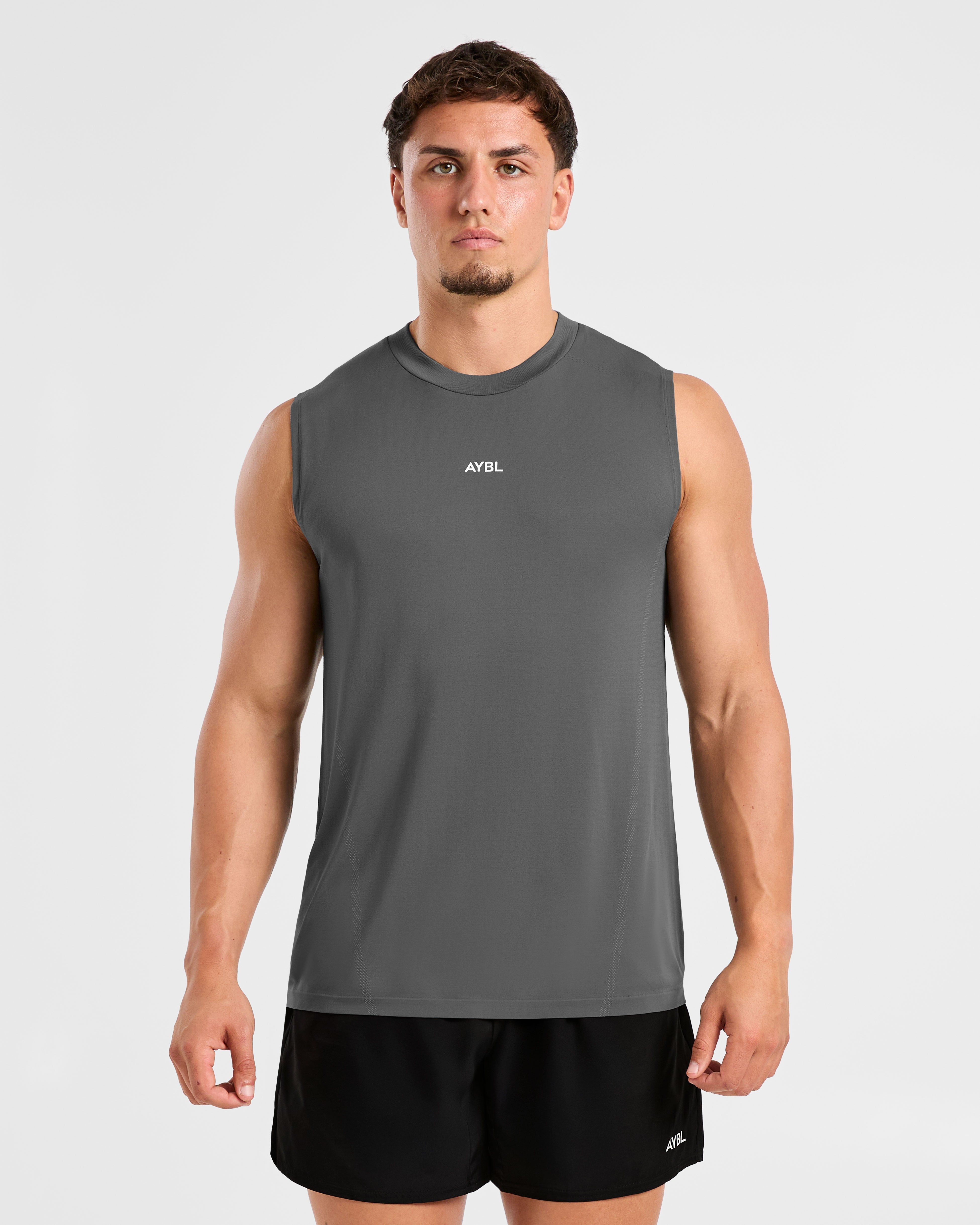 Attain Seamless Vest - Storm Grijs