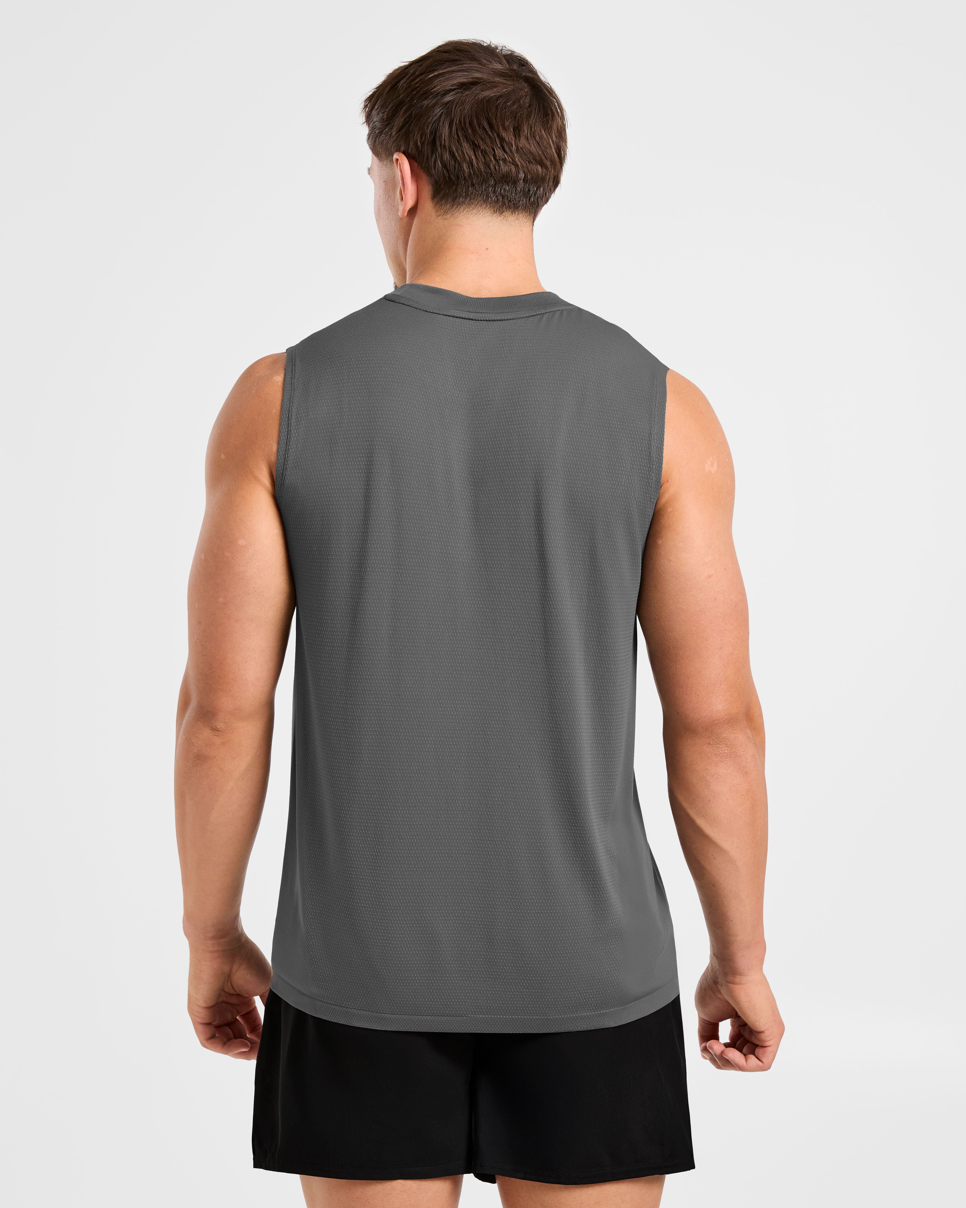 Attain Seamless Vest - Storm Grijs