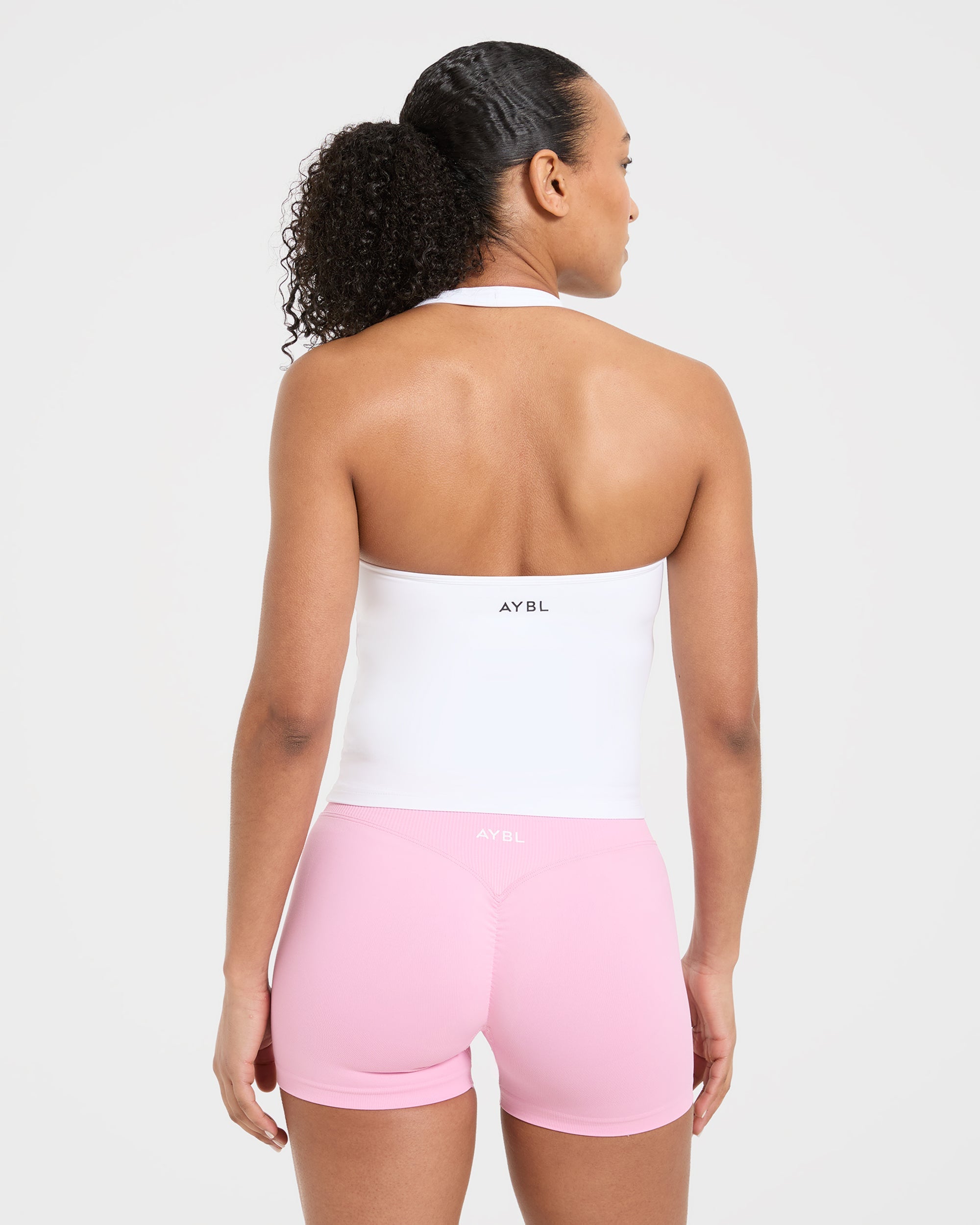 Essential Halterneck Tank Top - Wit