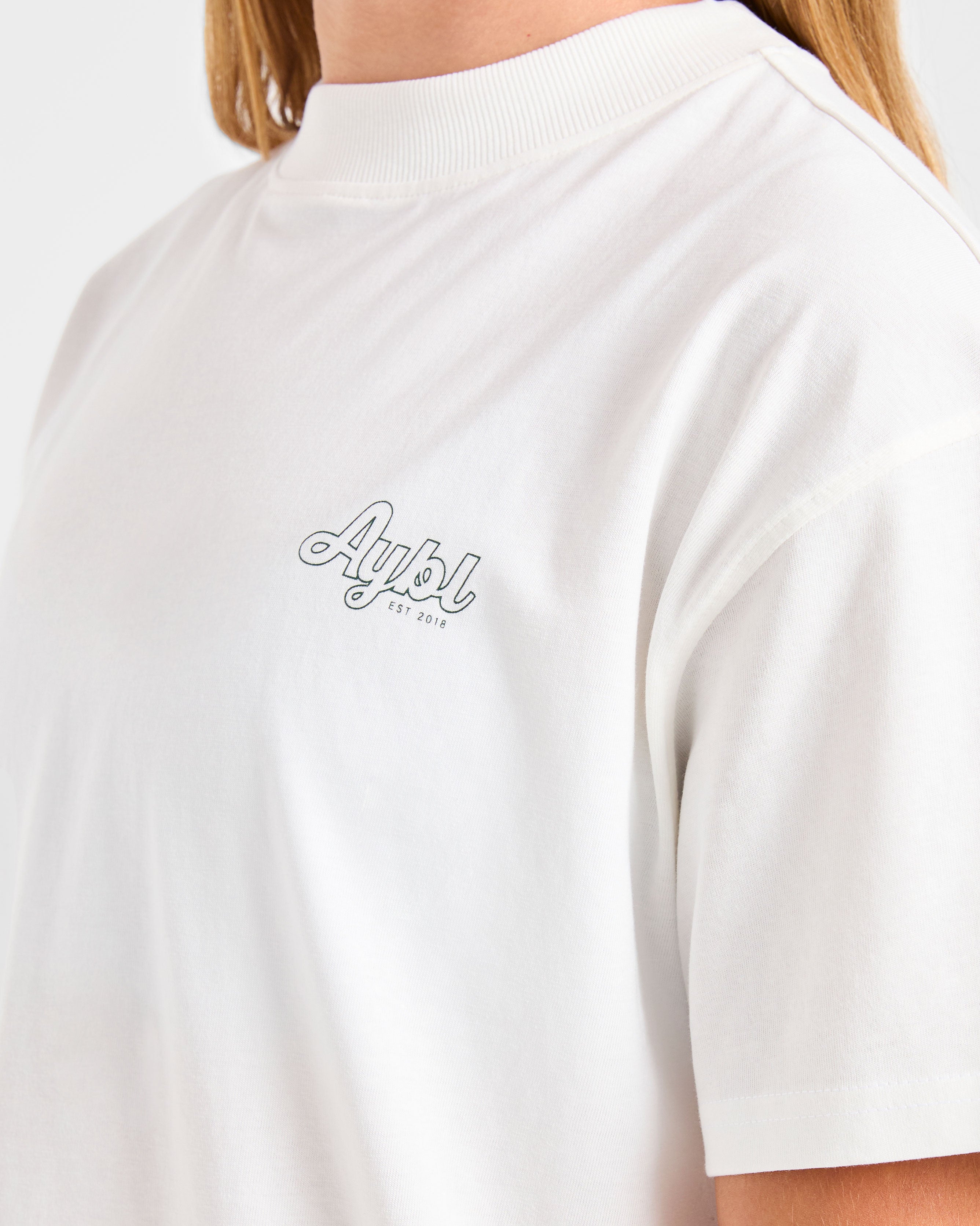Sports Wellness Oversized T Shirt - Off Wit