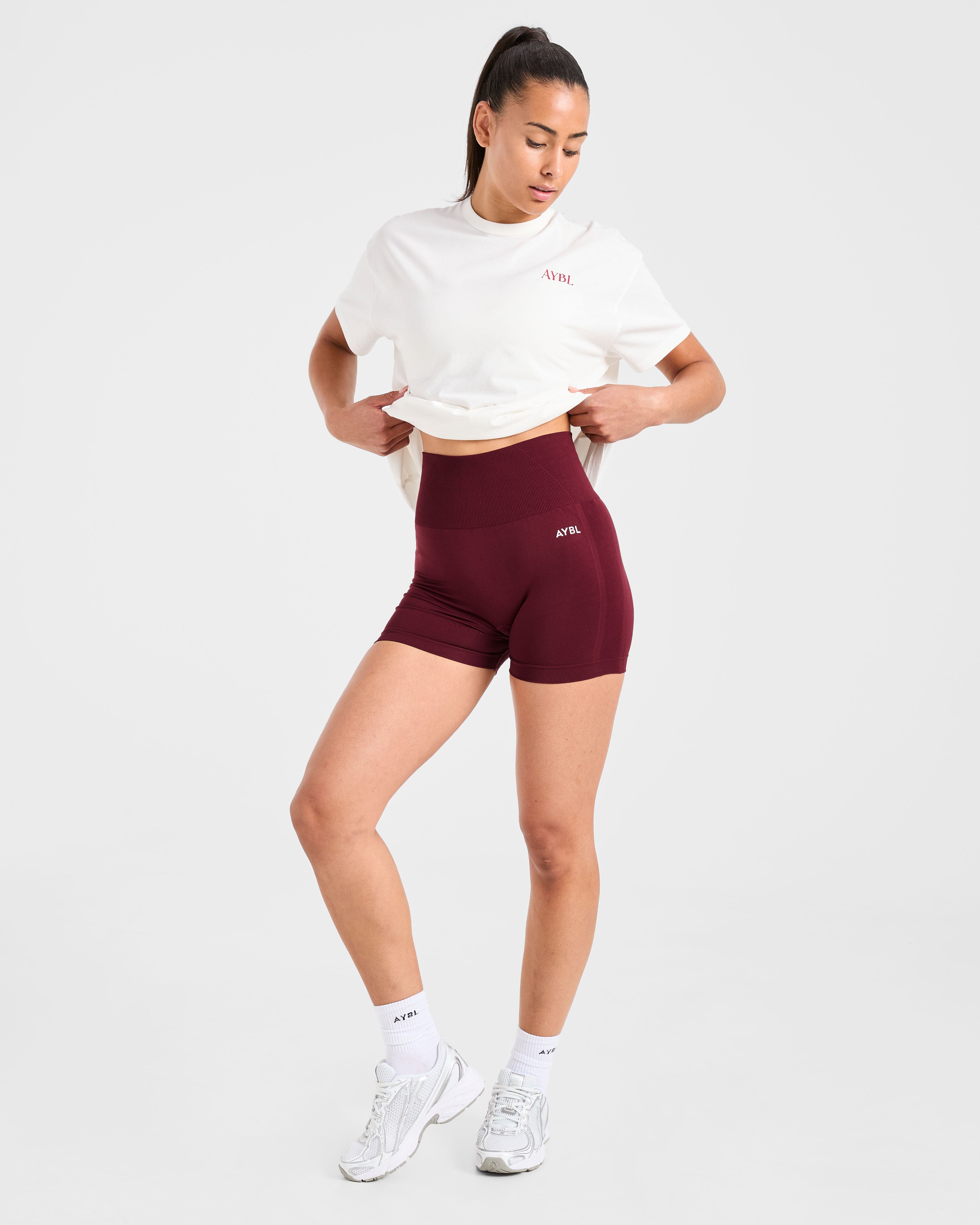 Athletics Club Oversized T Shirt - Off Wit