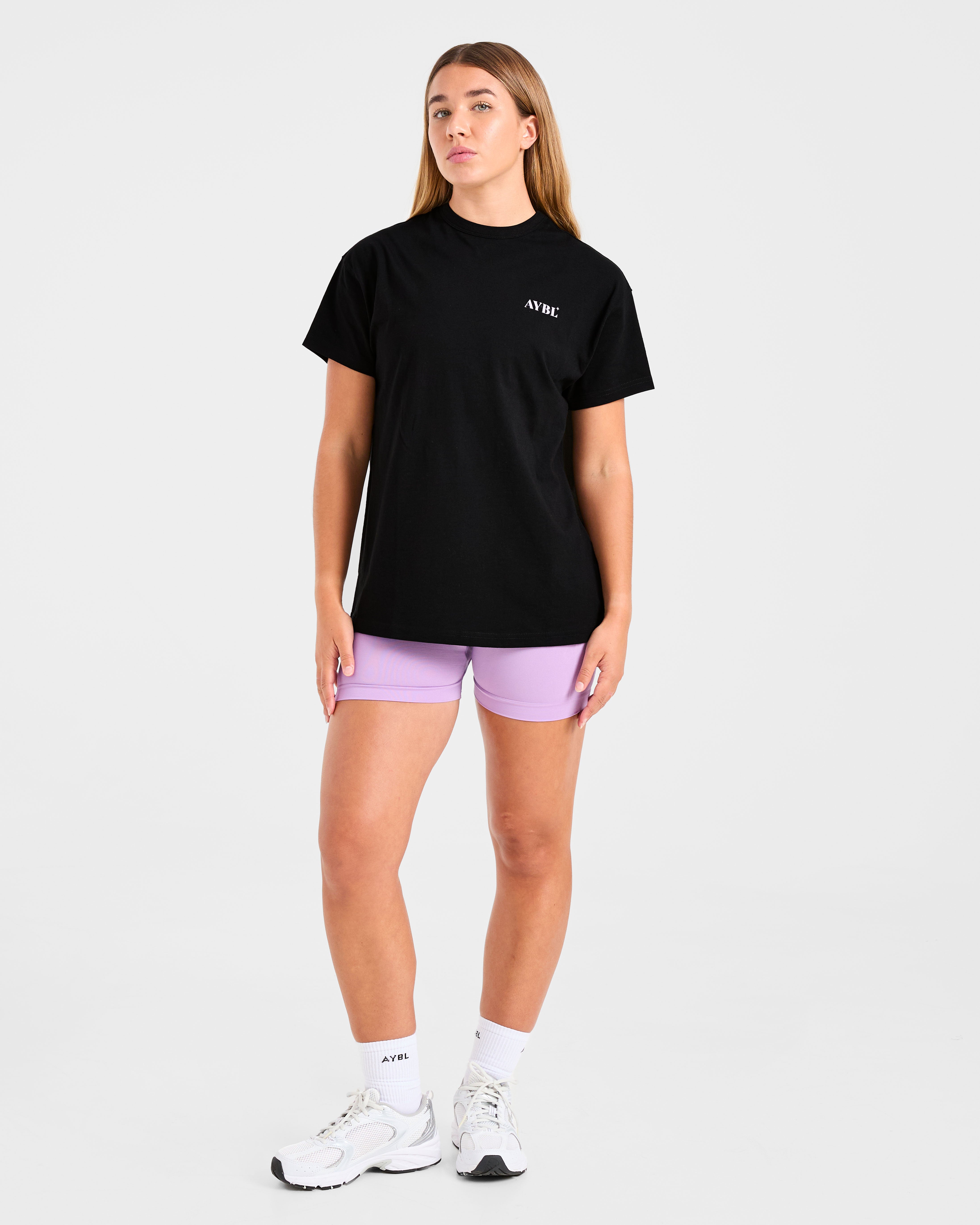 Dedicate To The Journey Oversized T Shirt - Zwart