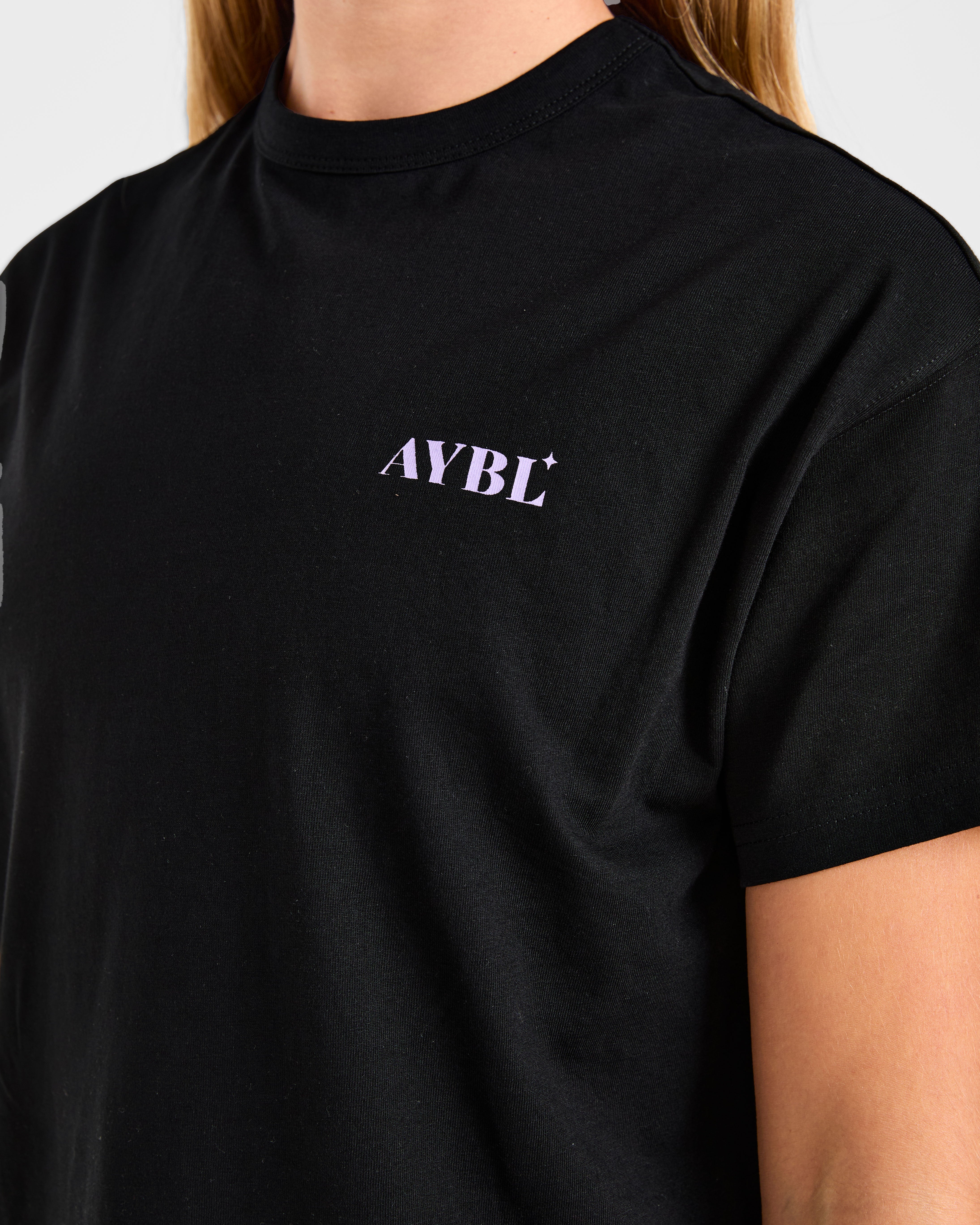 Dedicate To The Journey Oversized T Shirt - Zwart