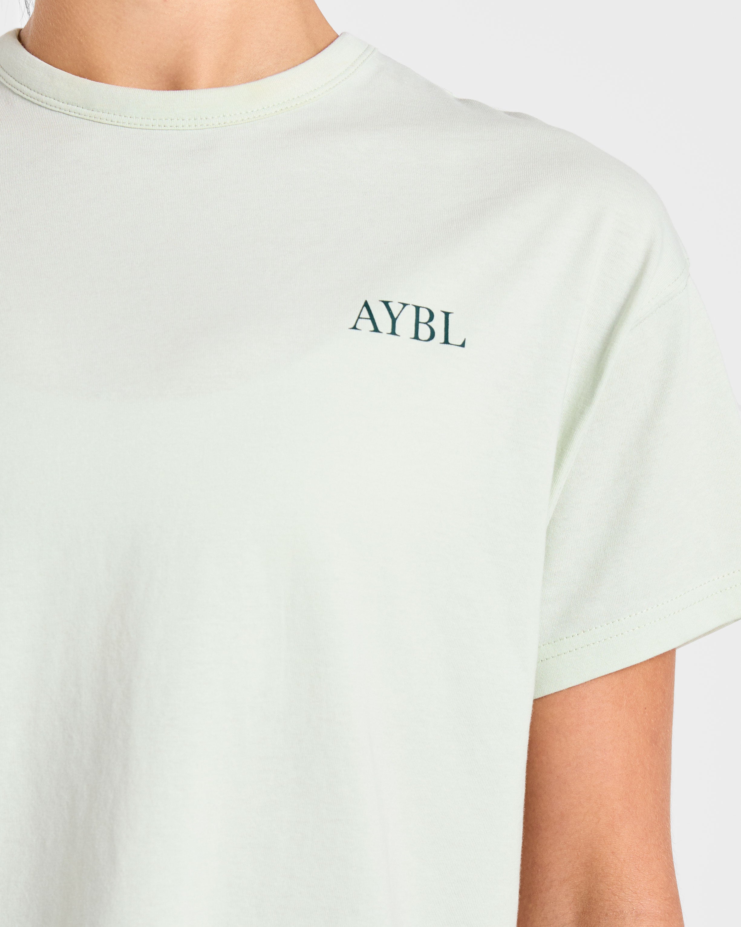 AYBL Sports Club Script Oversized T Shirt - Groen