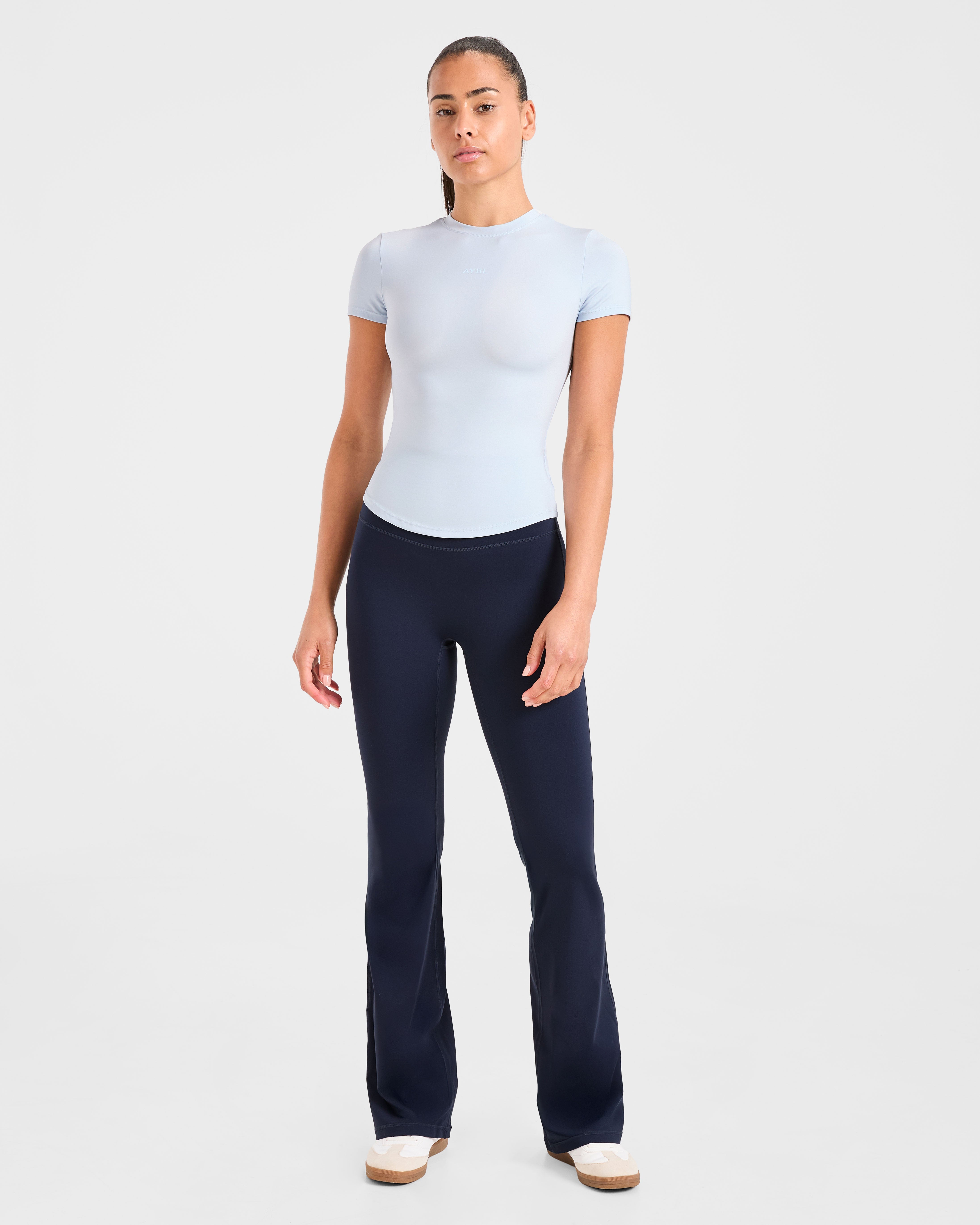 Sculpt T Shirt - Pastel Blauw