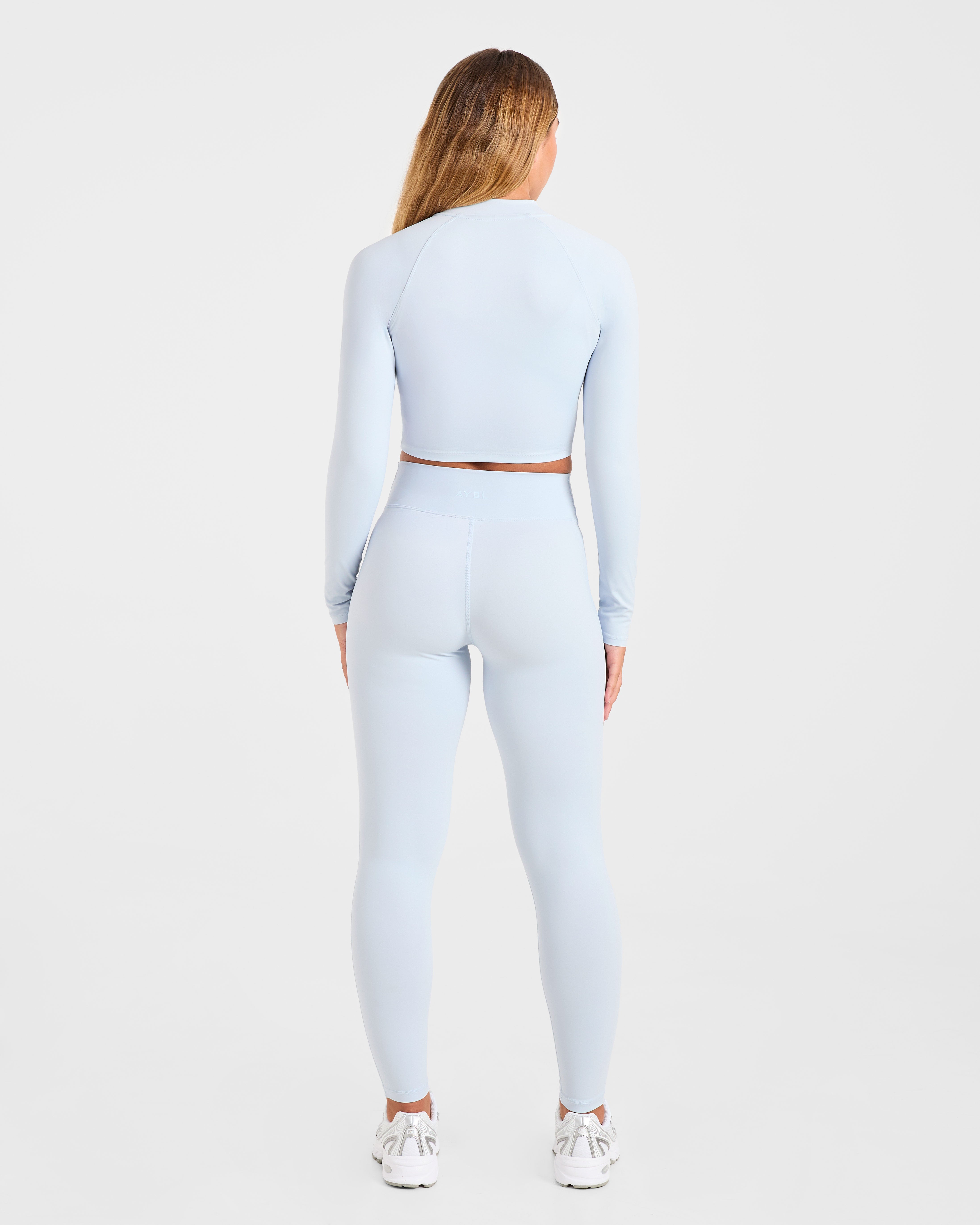 Sculpt Wrap Zip Up Jacket - Iced Blauw