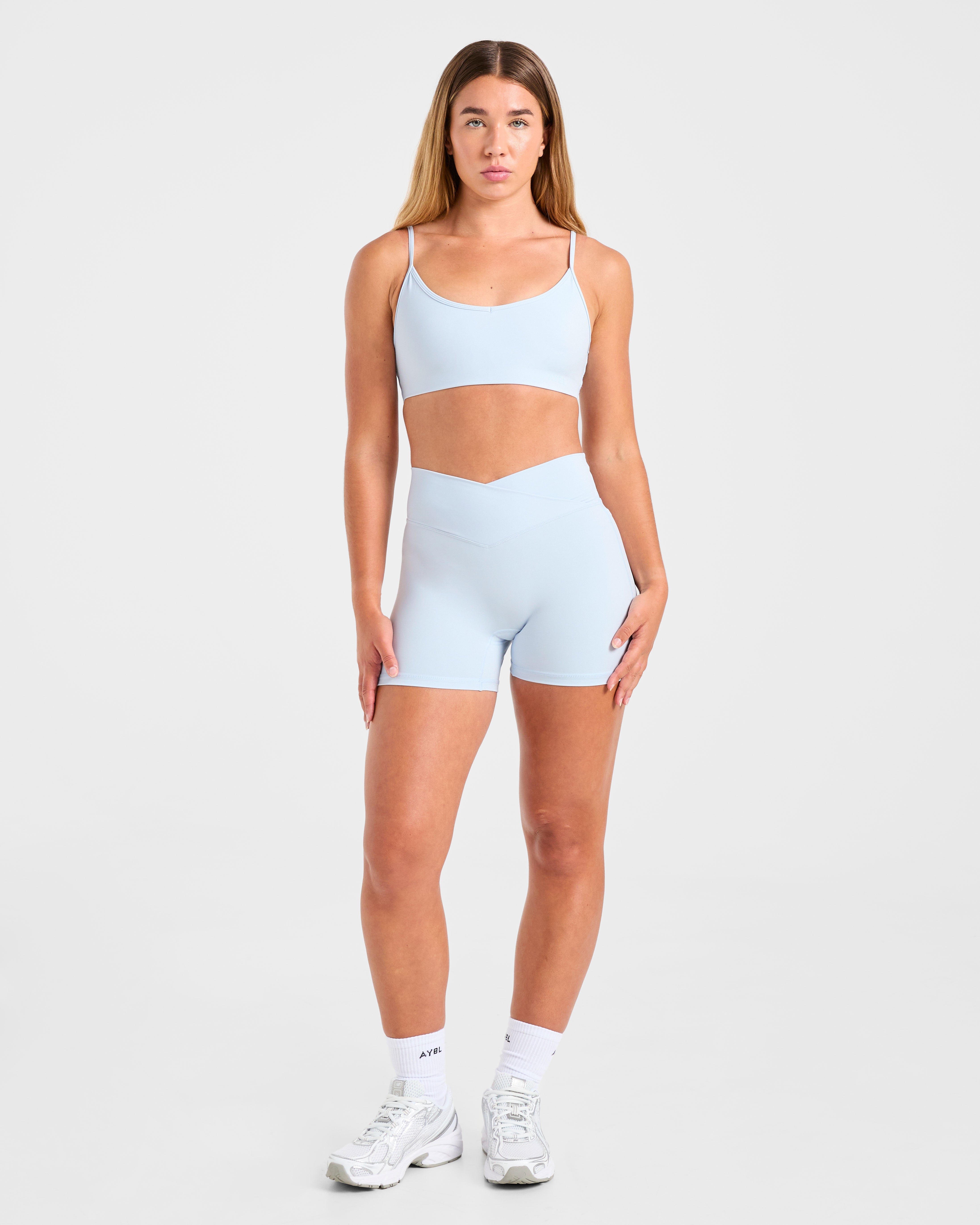 Sculpt Wrap Shorts - Iced Blauw