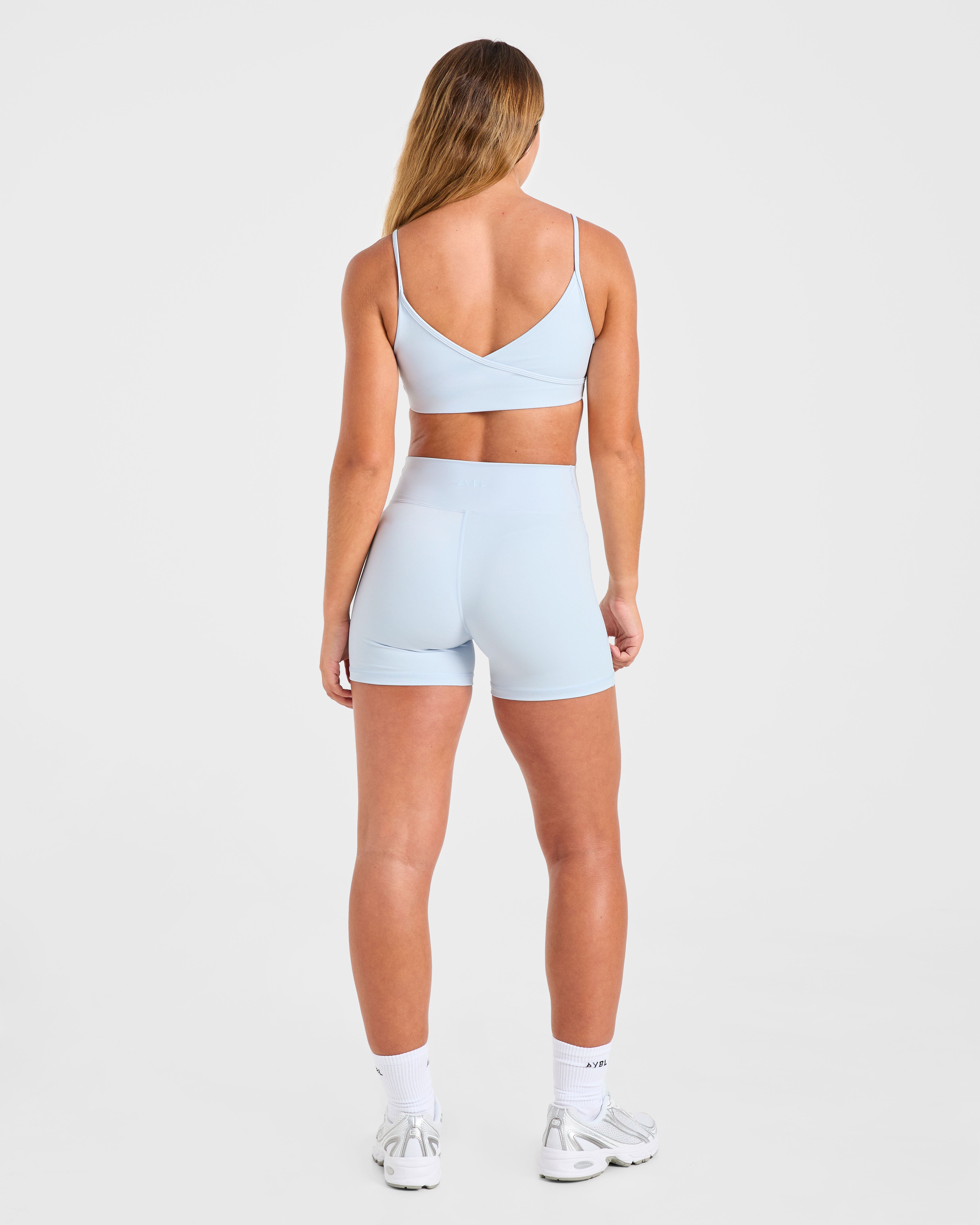 Sculpt Wrap Shorts - Iced Blauw