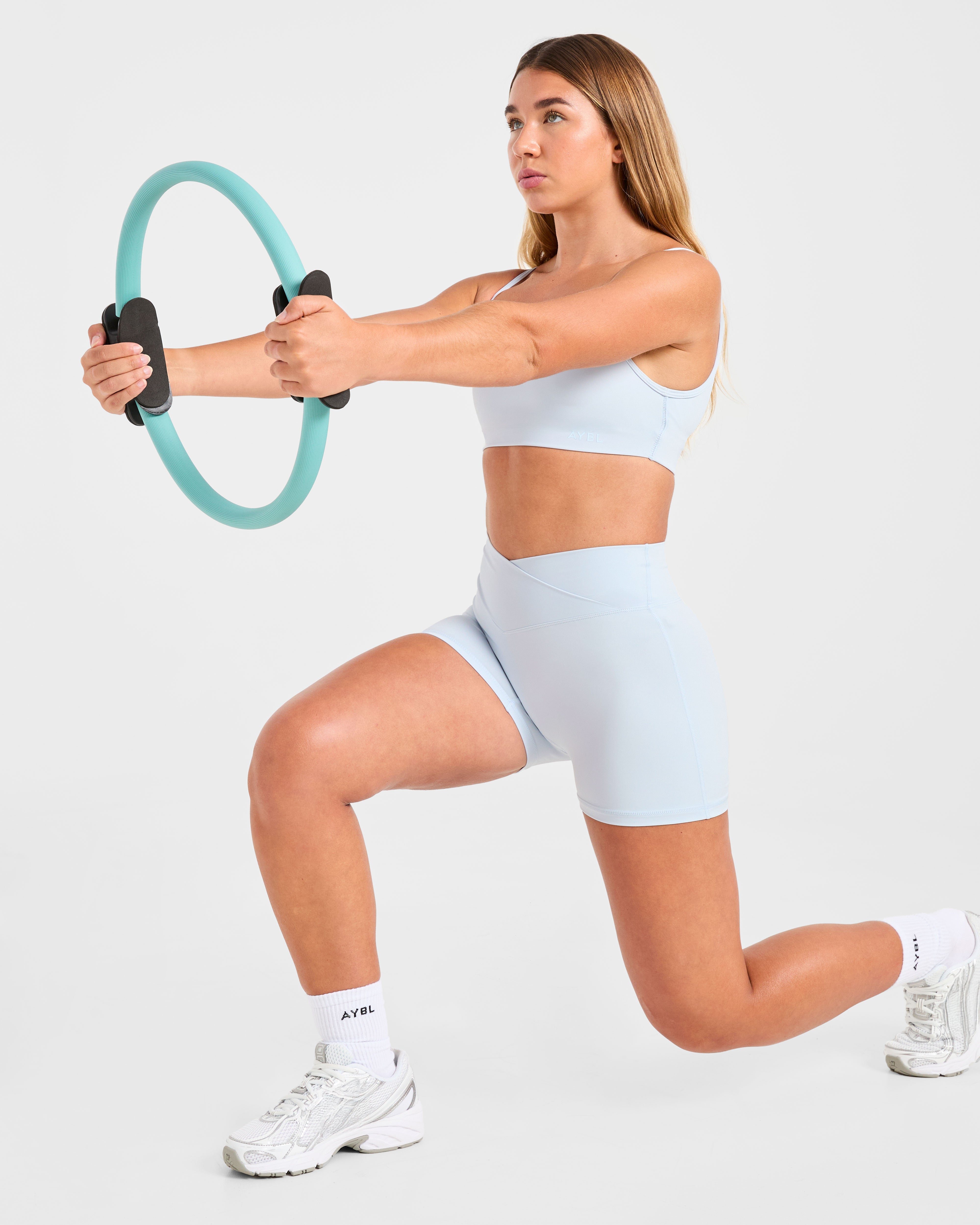 Sculpt Wrap Shorts - Iced Blauw