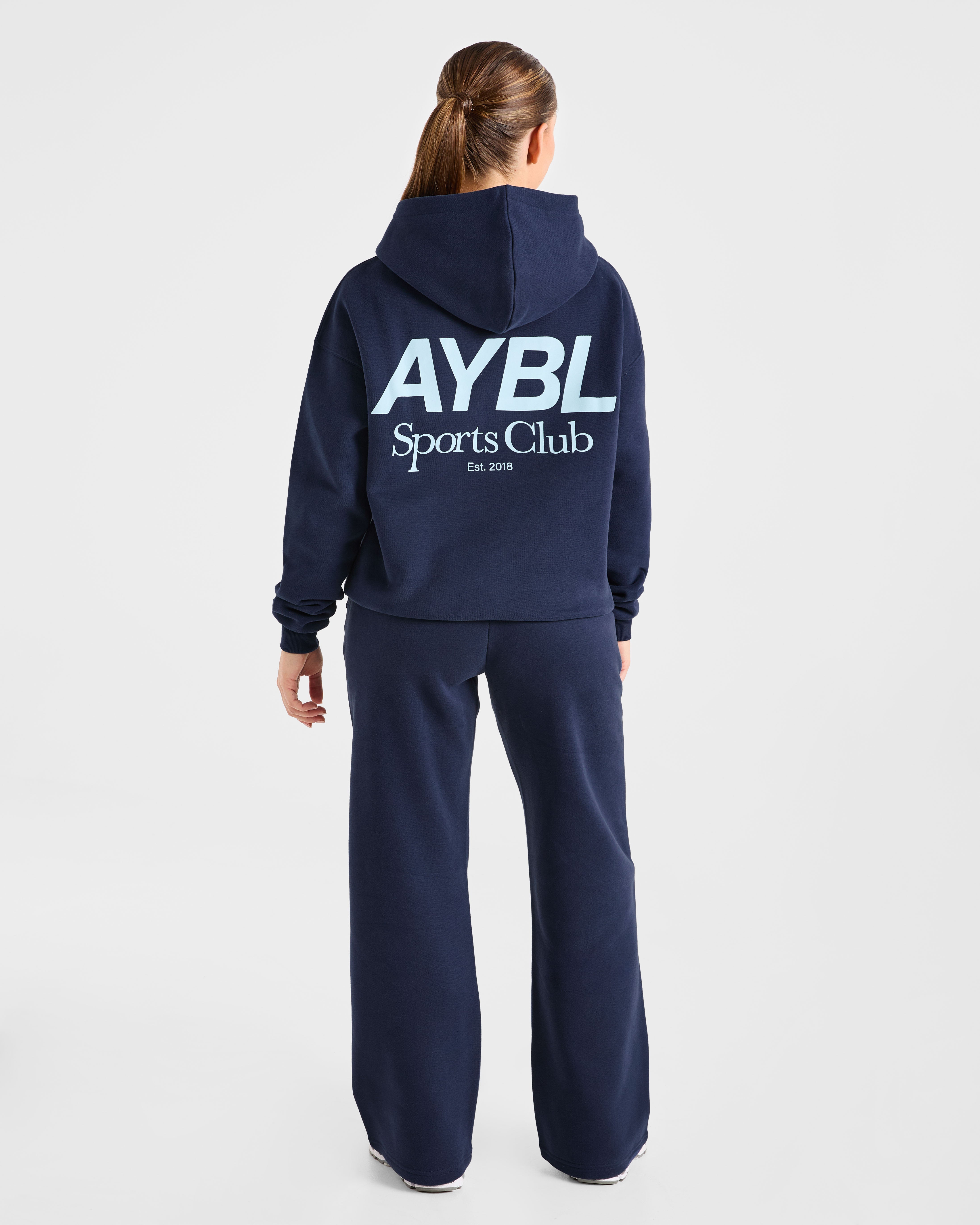 AYBL Sports Club Oversized Hoodie - Navy/Blauw