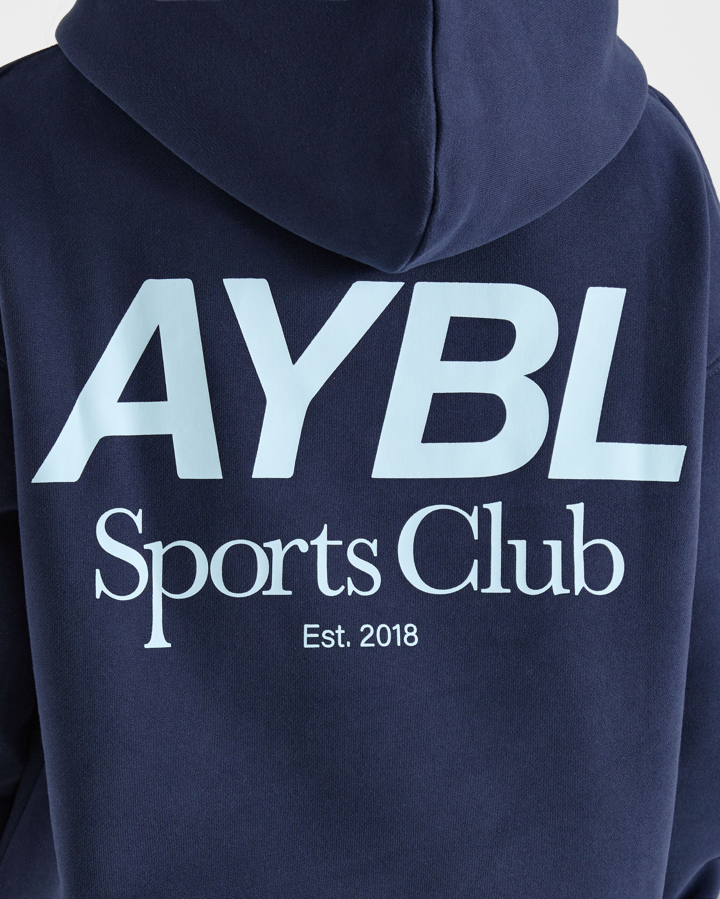 AYBL Sports Club Oversized Hoodie - Navy/Blauw