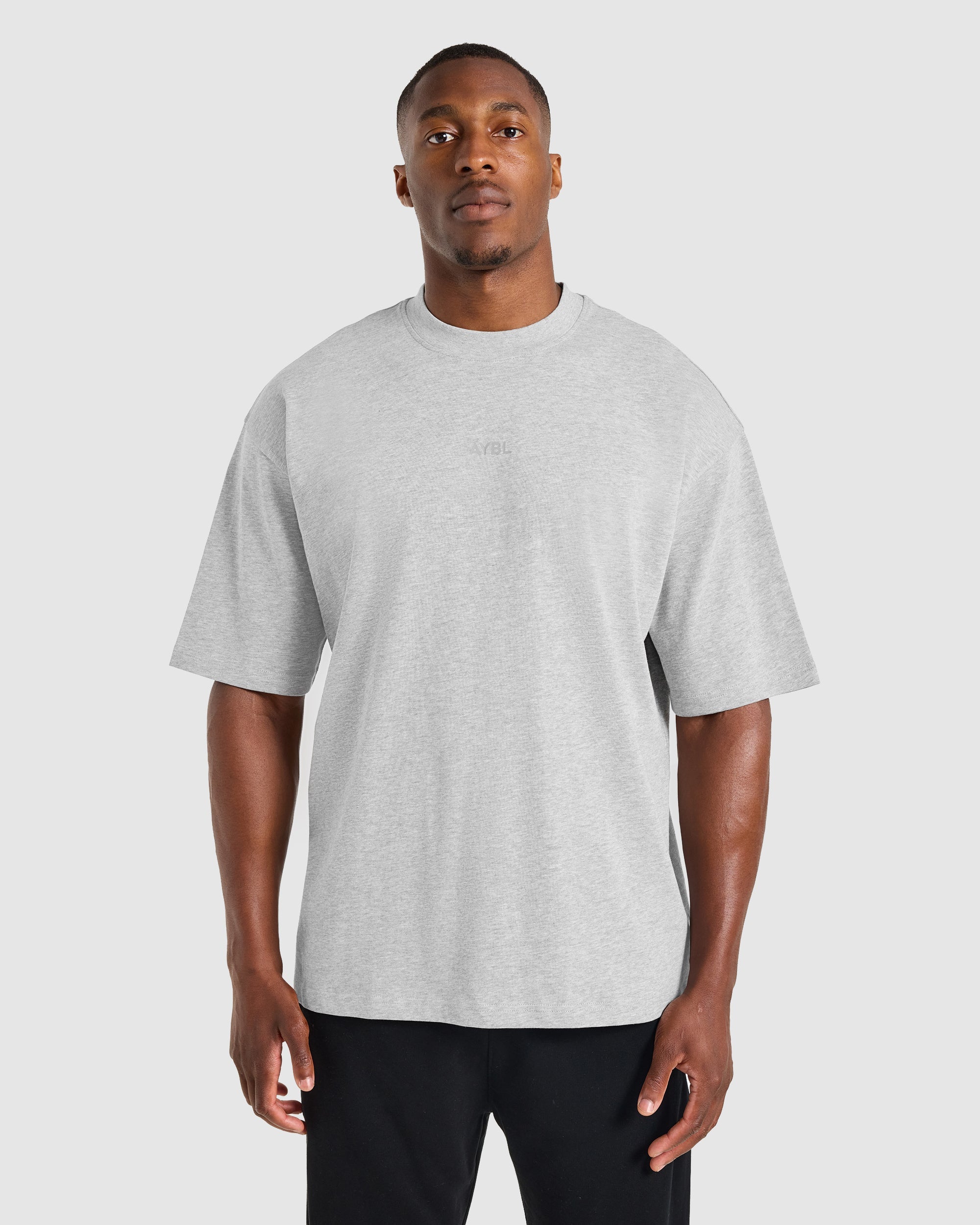 Craft Oversized T Shirt - Mid Marl Grijs