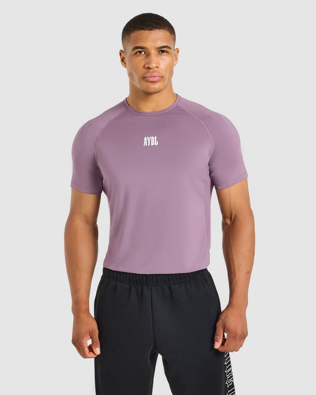 AYBL Iron Club Compression Relaxed T Shirt - Midnight Paars