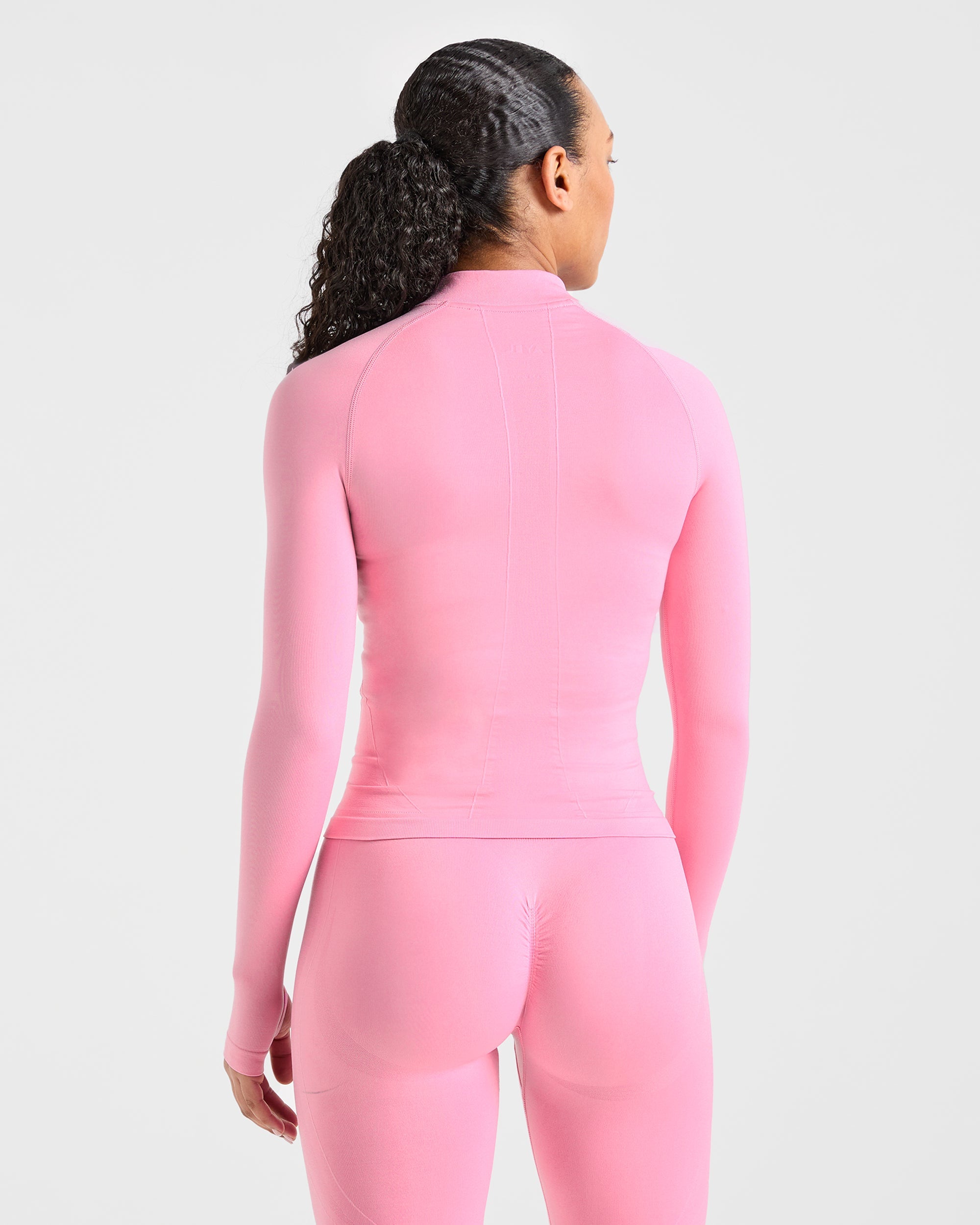 Empower Seamless Full Zip Jacket - Baby Roze