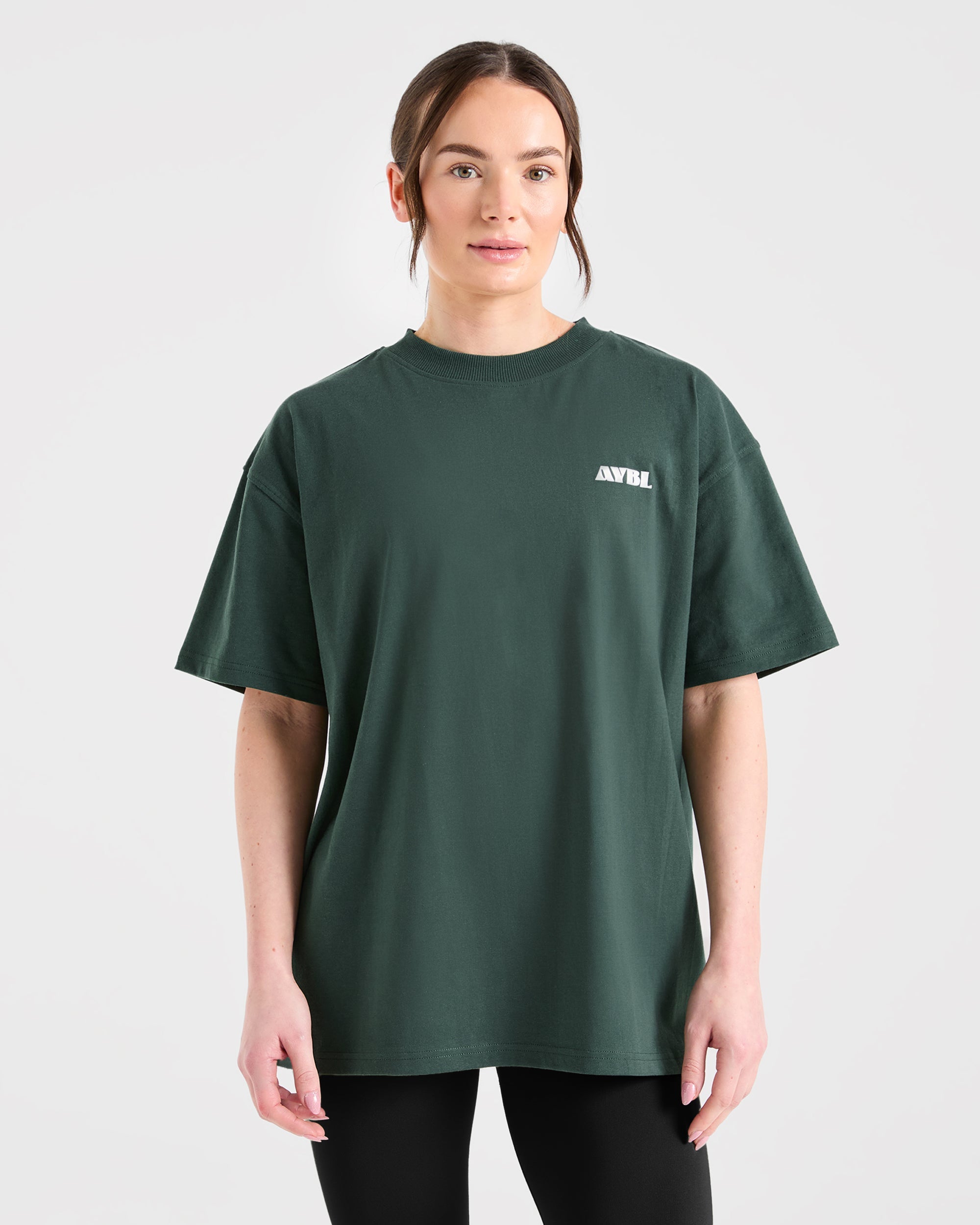 AYBL Sports Studio Oversized T Shirt - Forest Groen