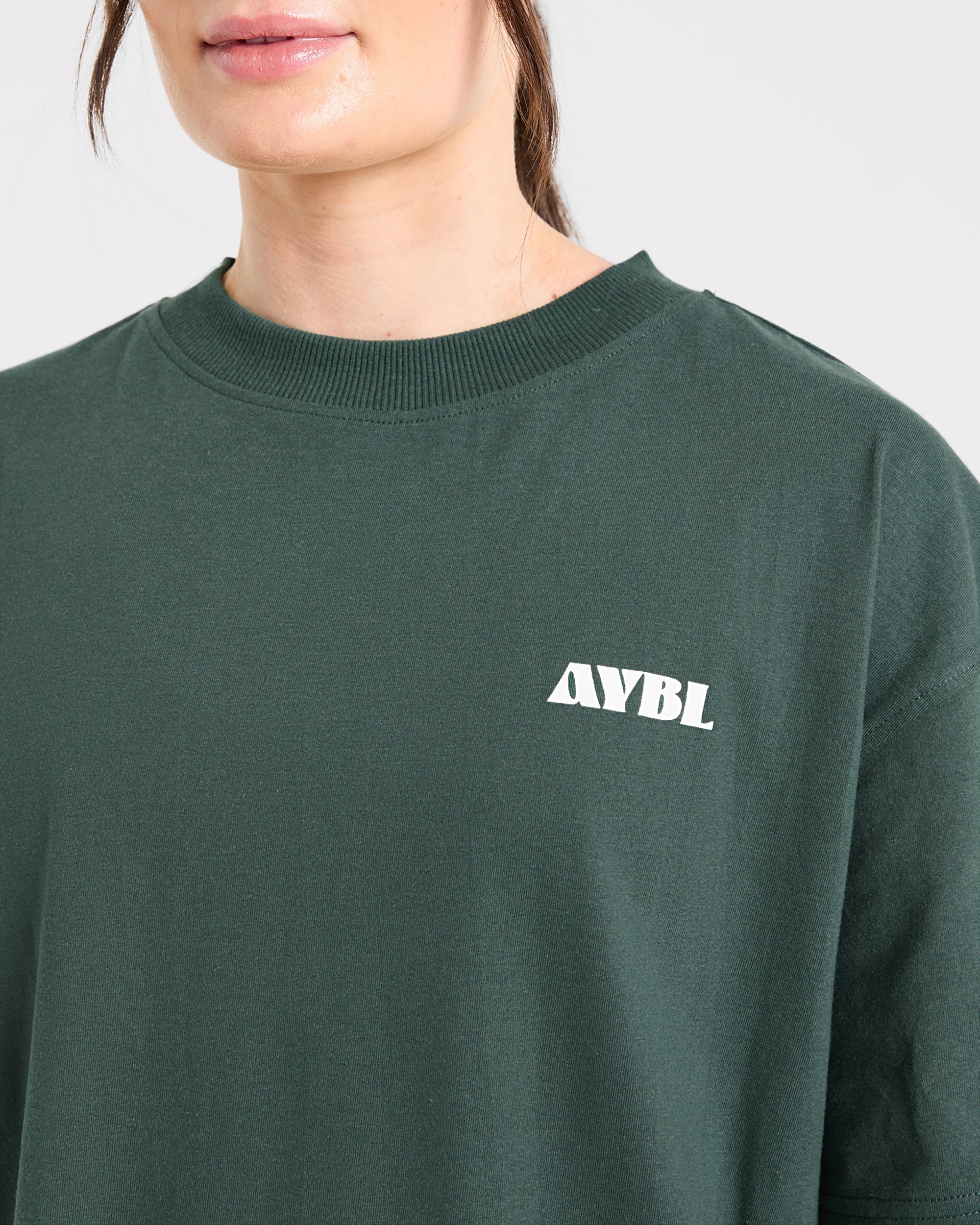 AYBL Sports Studio Oversized T Shirt - Forest Groen