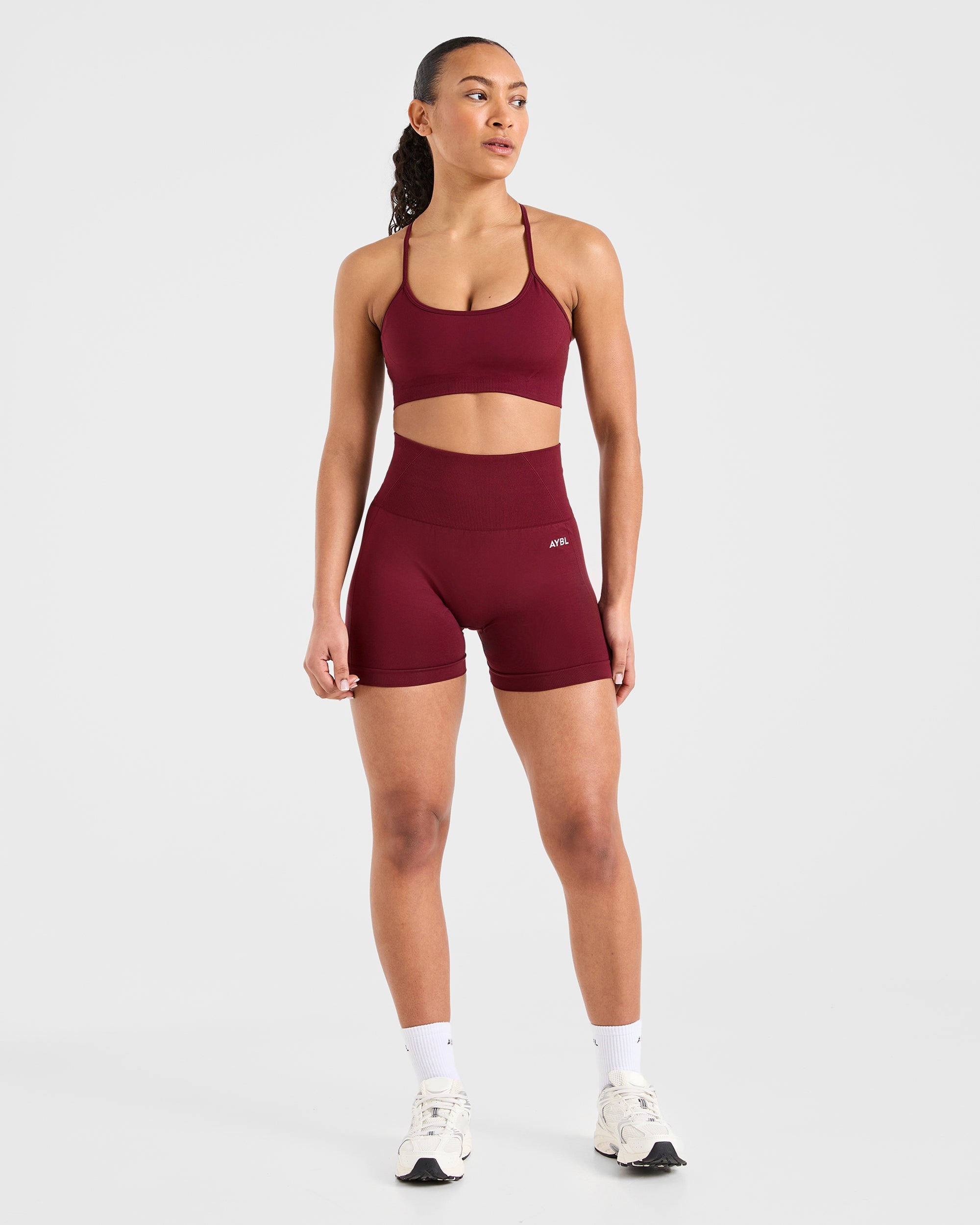Empower Seamless Shorts - Rood Wine