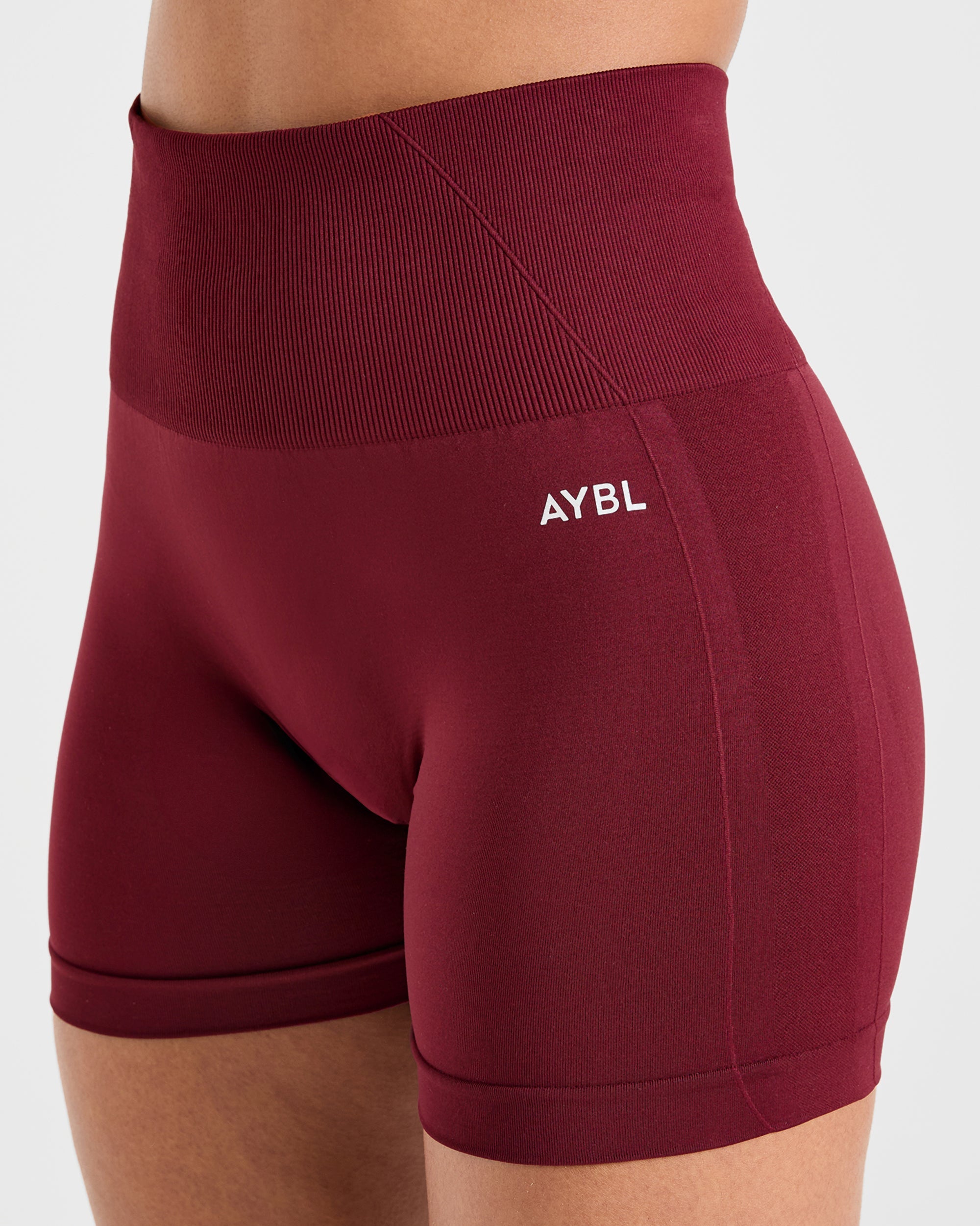 Empower Seamless Shorts - Rood Wine