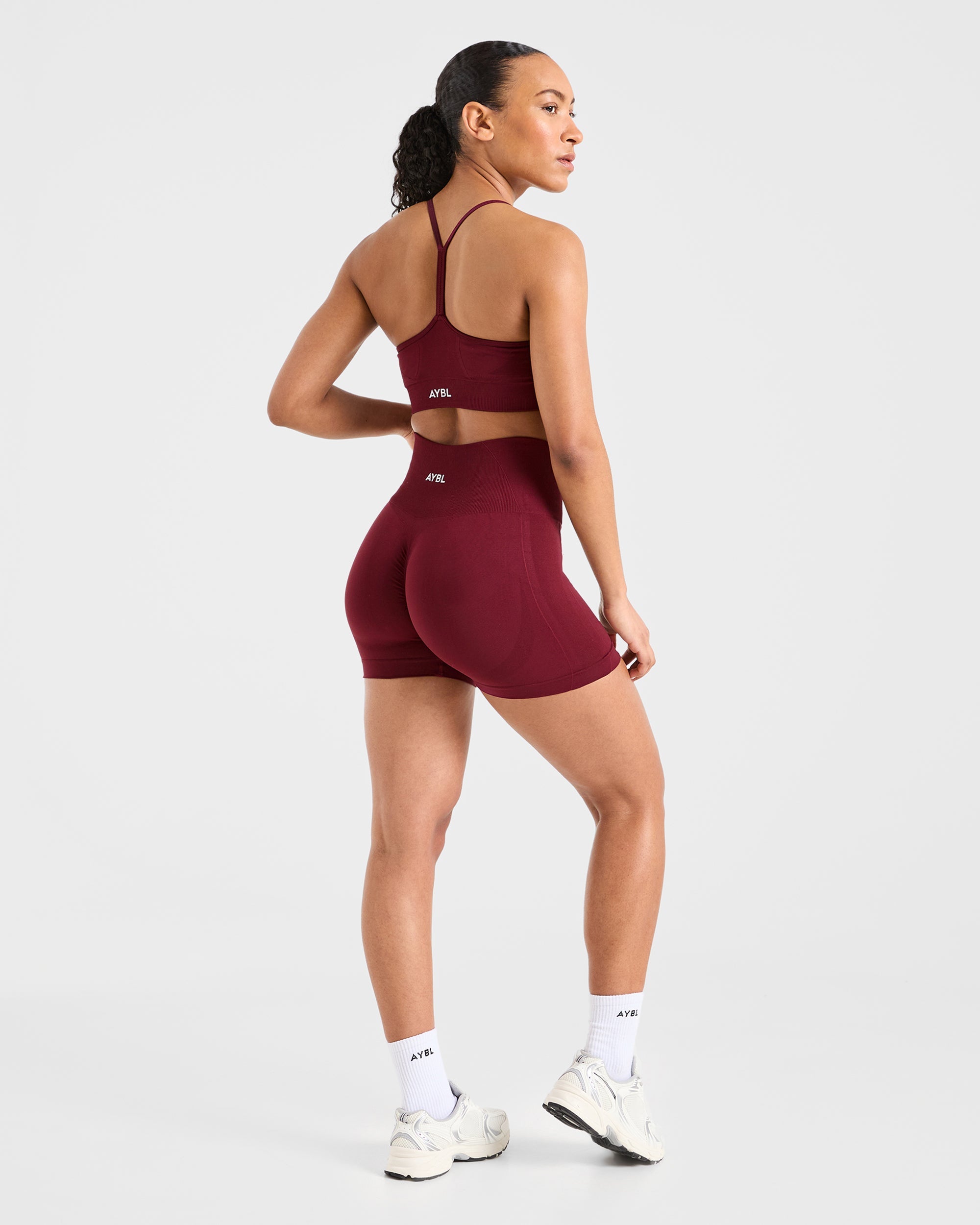 Empower Seamless Shorts - Rood Wine