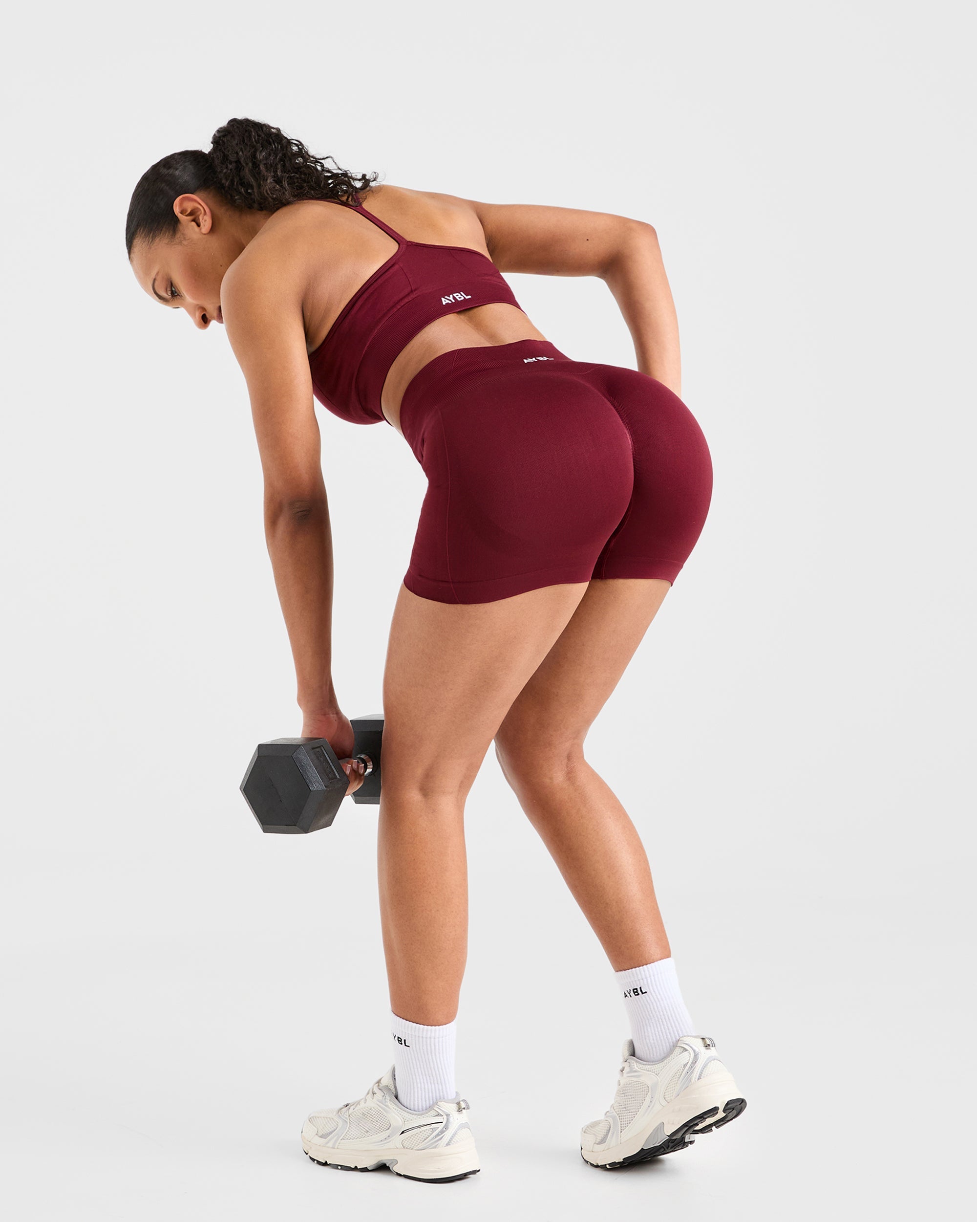 Empower Seamless Shorts - Rood Wine