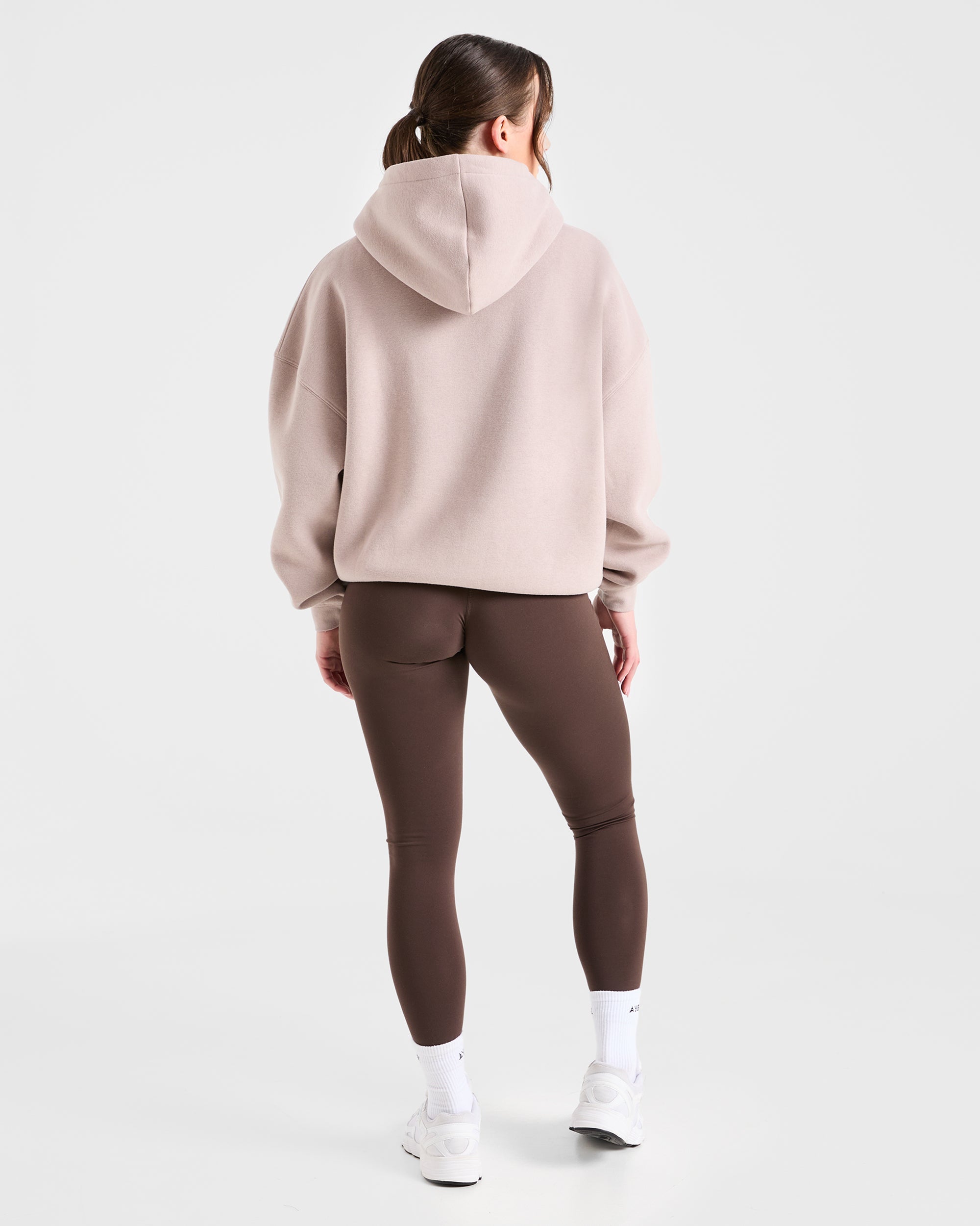 Sport Outline Oversized Hoodie - Pebble Grijs