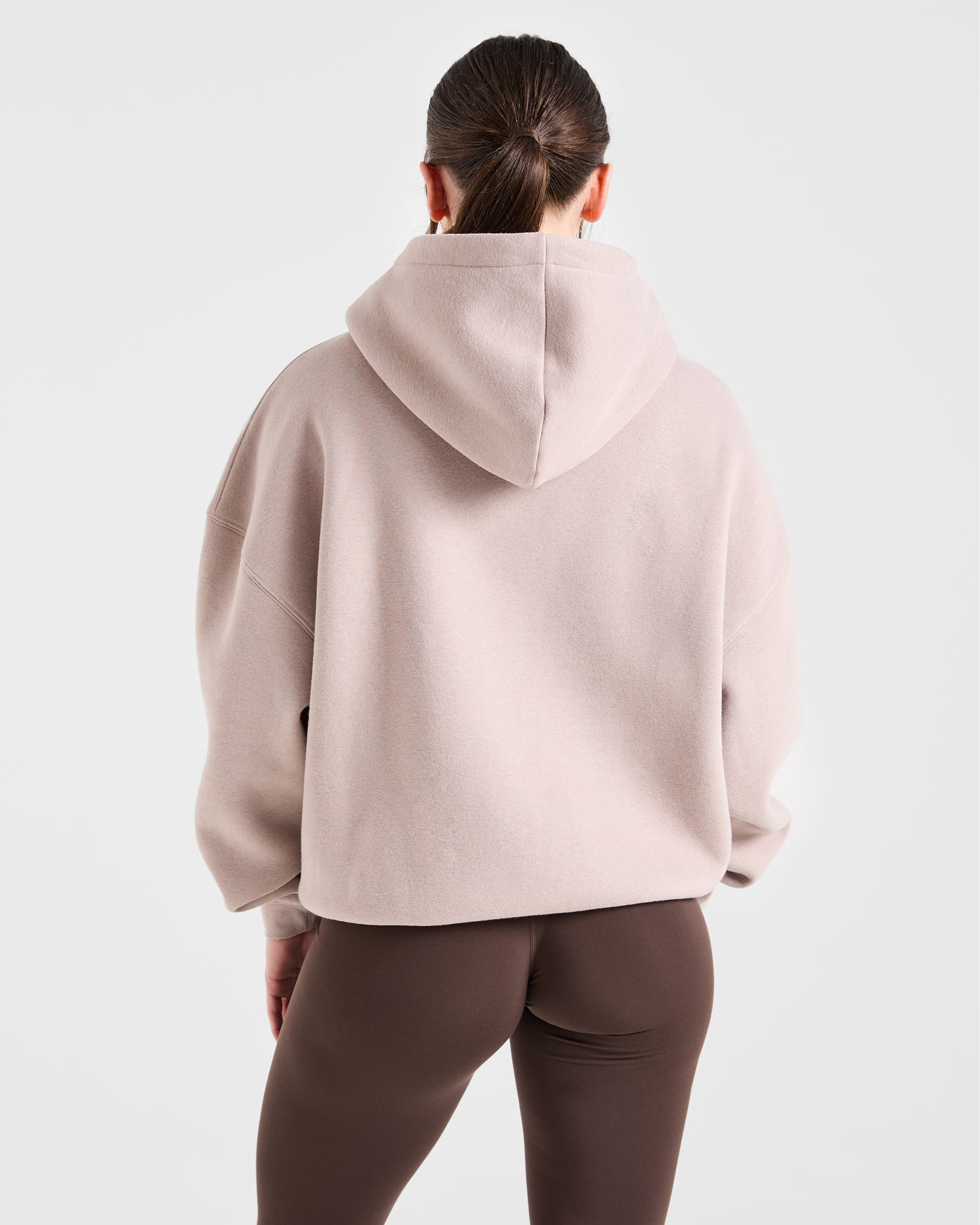 Sport Outline Oversized Hoodie - Pebble Grijs