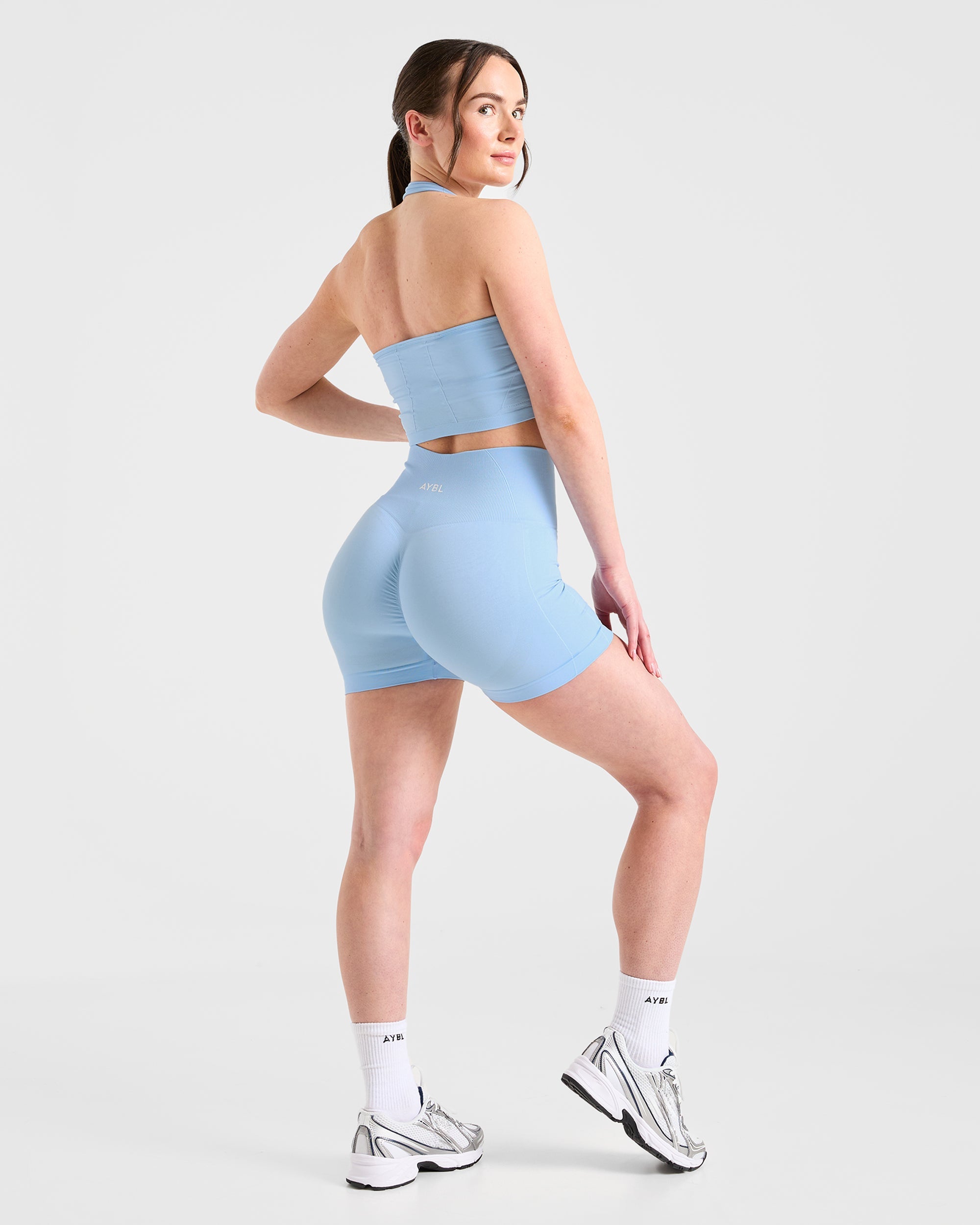 Empower Seamless Shorts - Sky Blauw