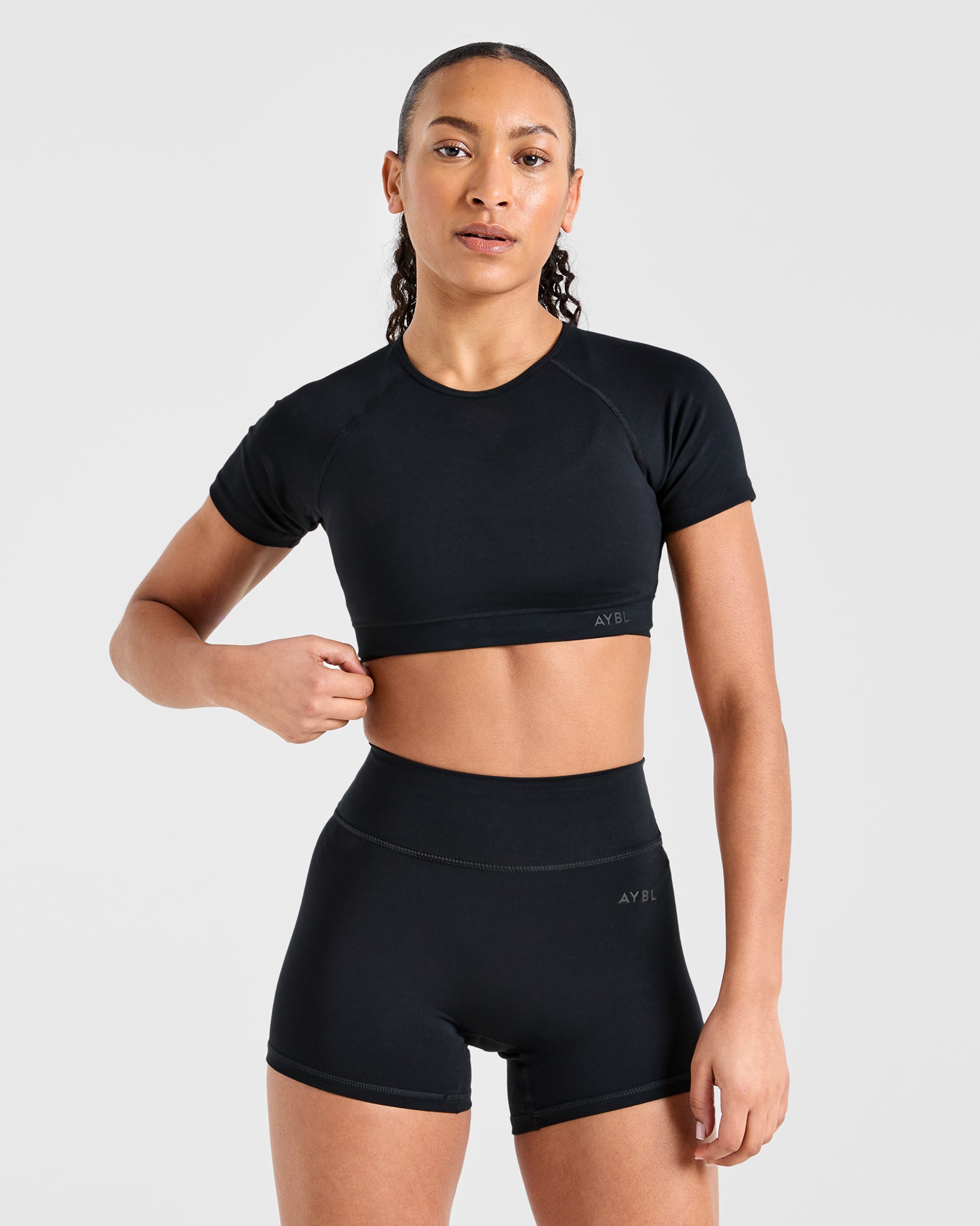 Staple Crop Top - Zwart
