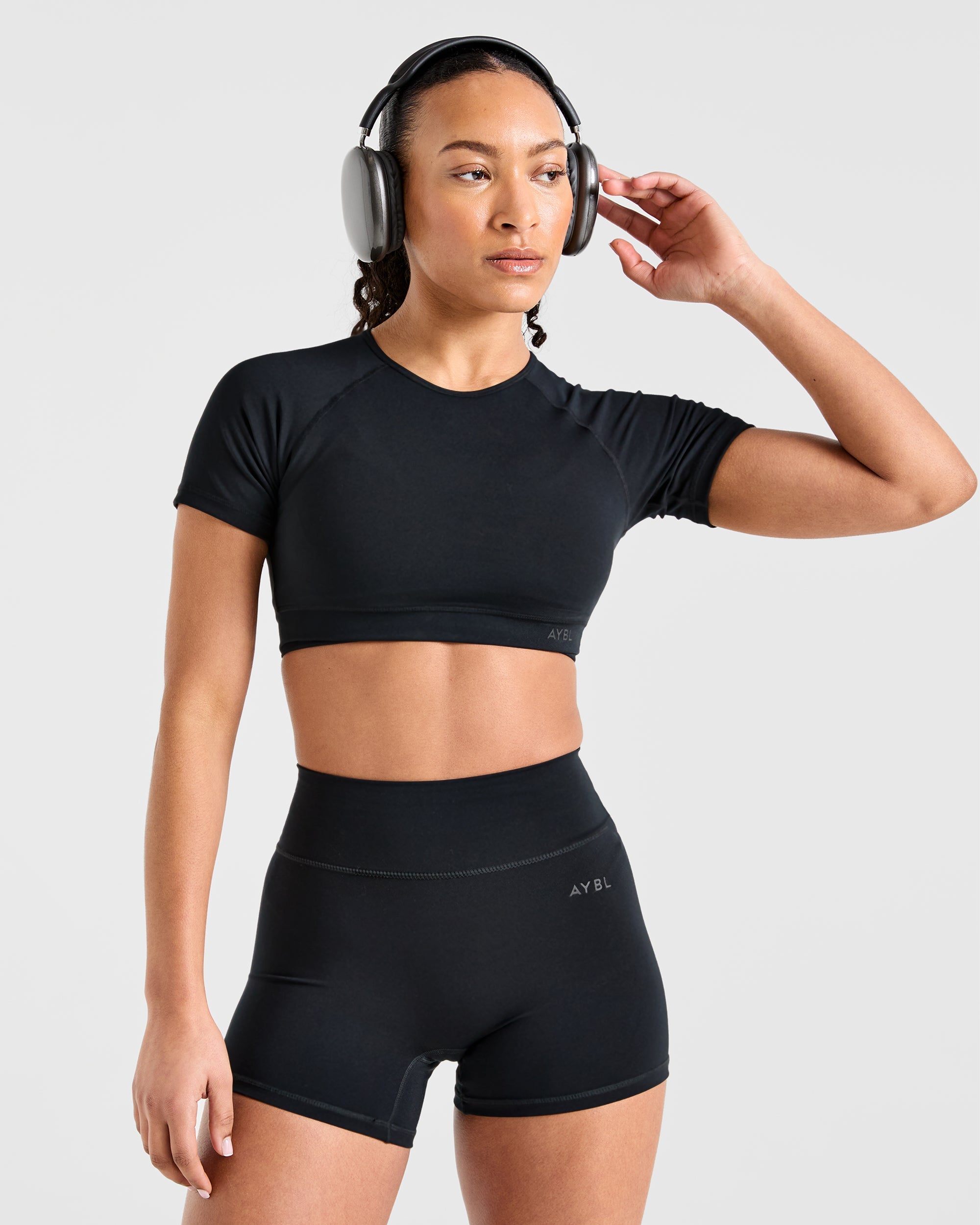 Staple Crop Top - Zwart