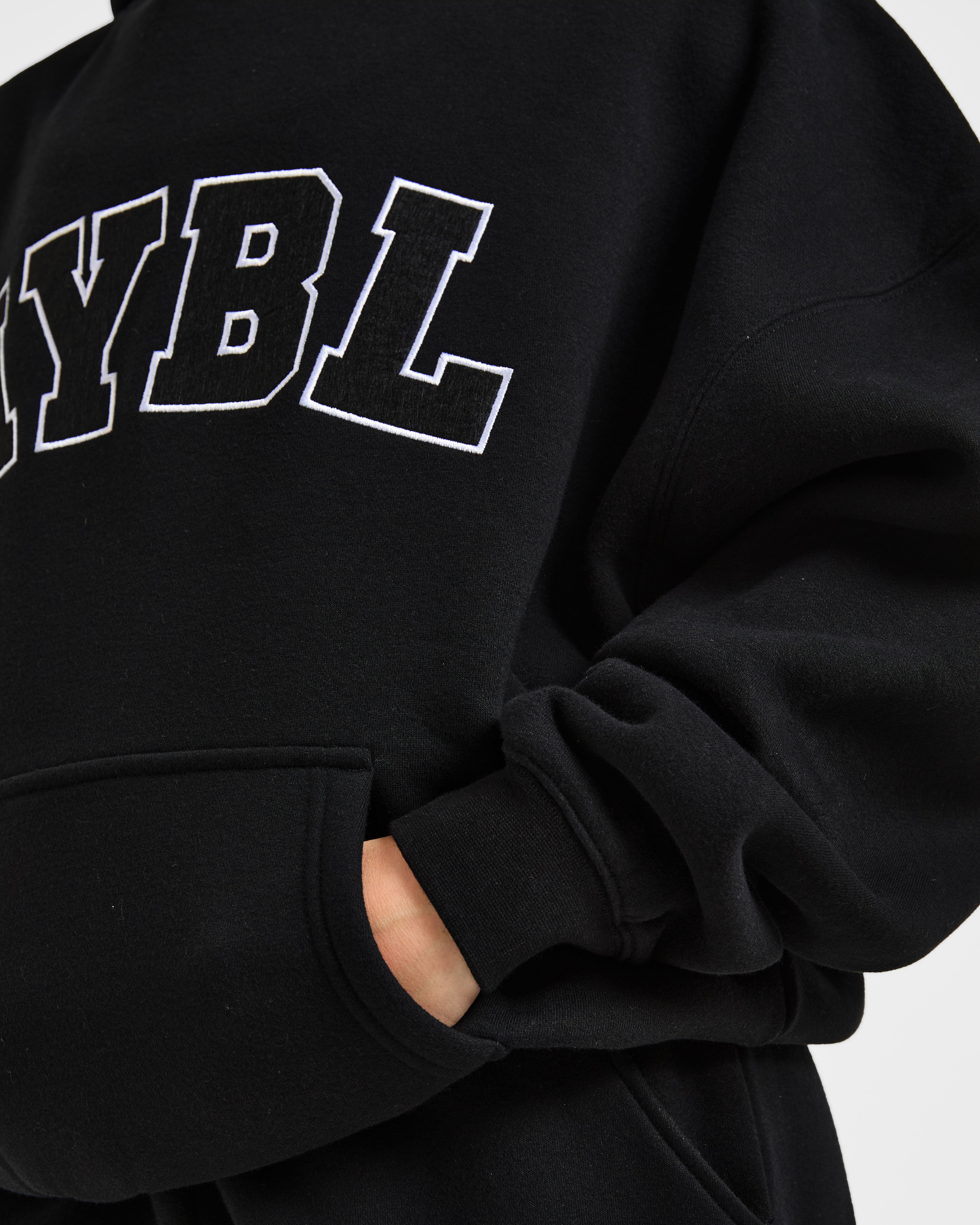 Varsity 2.0 Oversized Hoodie - Zwart