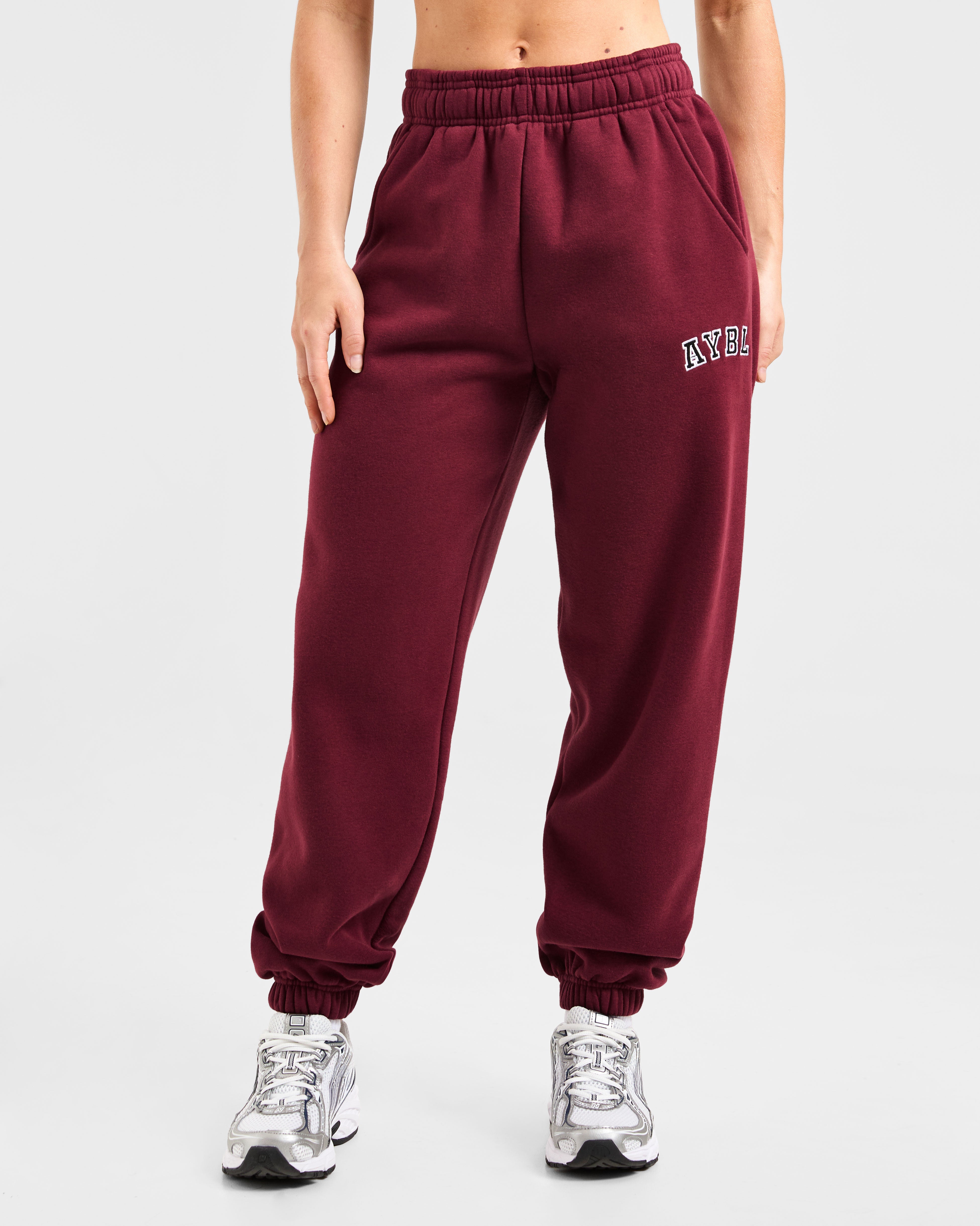 Varsity 2.0 Oversized Joggers - Rood Wine