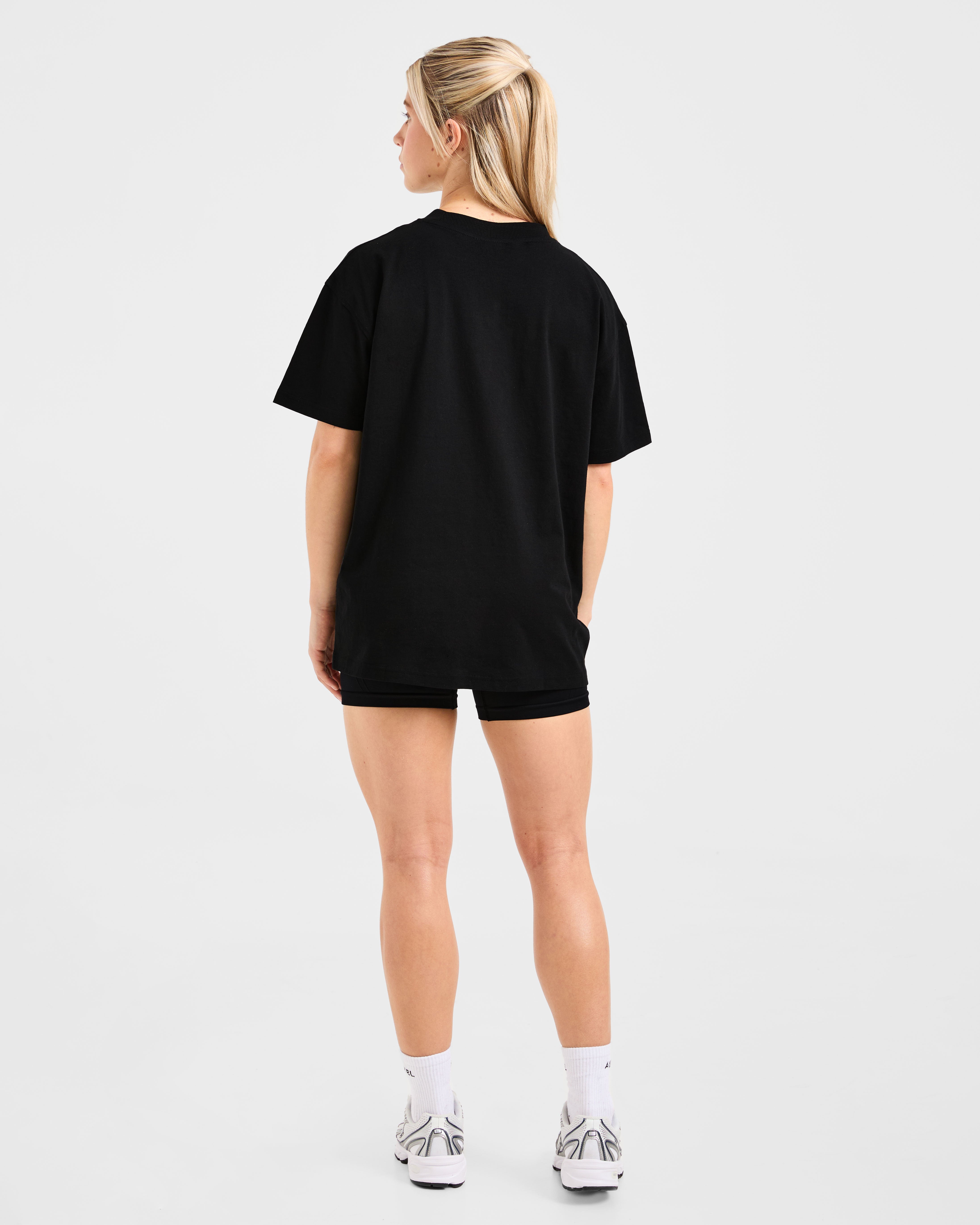 Varsity 2.0 Oversized T Shirt - Zwart