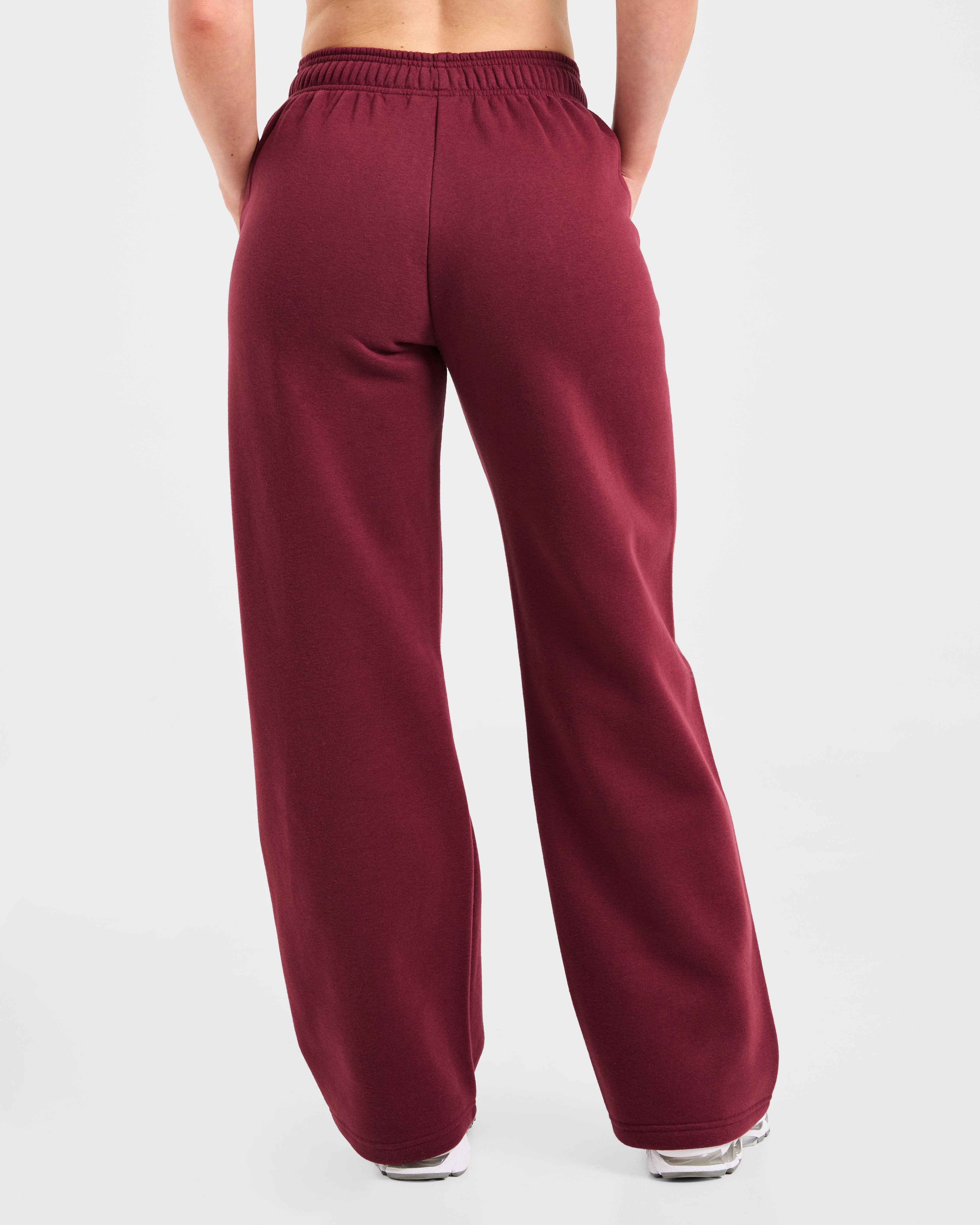 Varsity 2.0 Oversized Straight Leg Joggers - Rood Wine