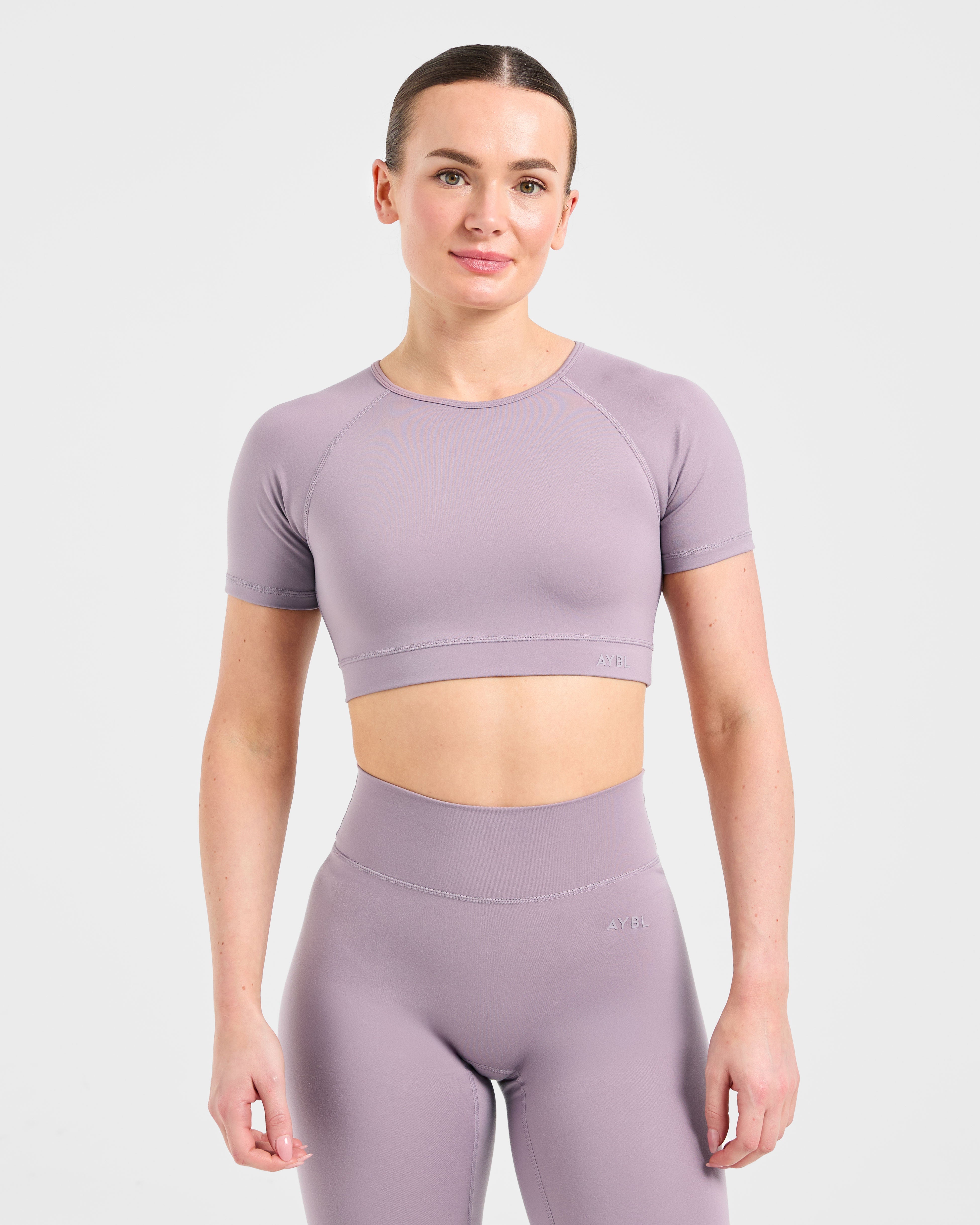 Staple Crop Top - Mauve Paars