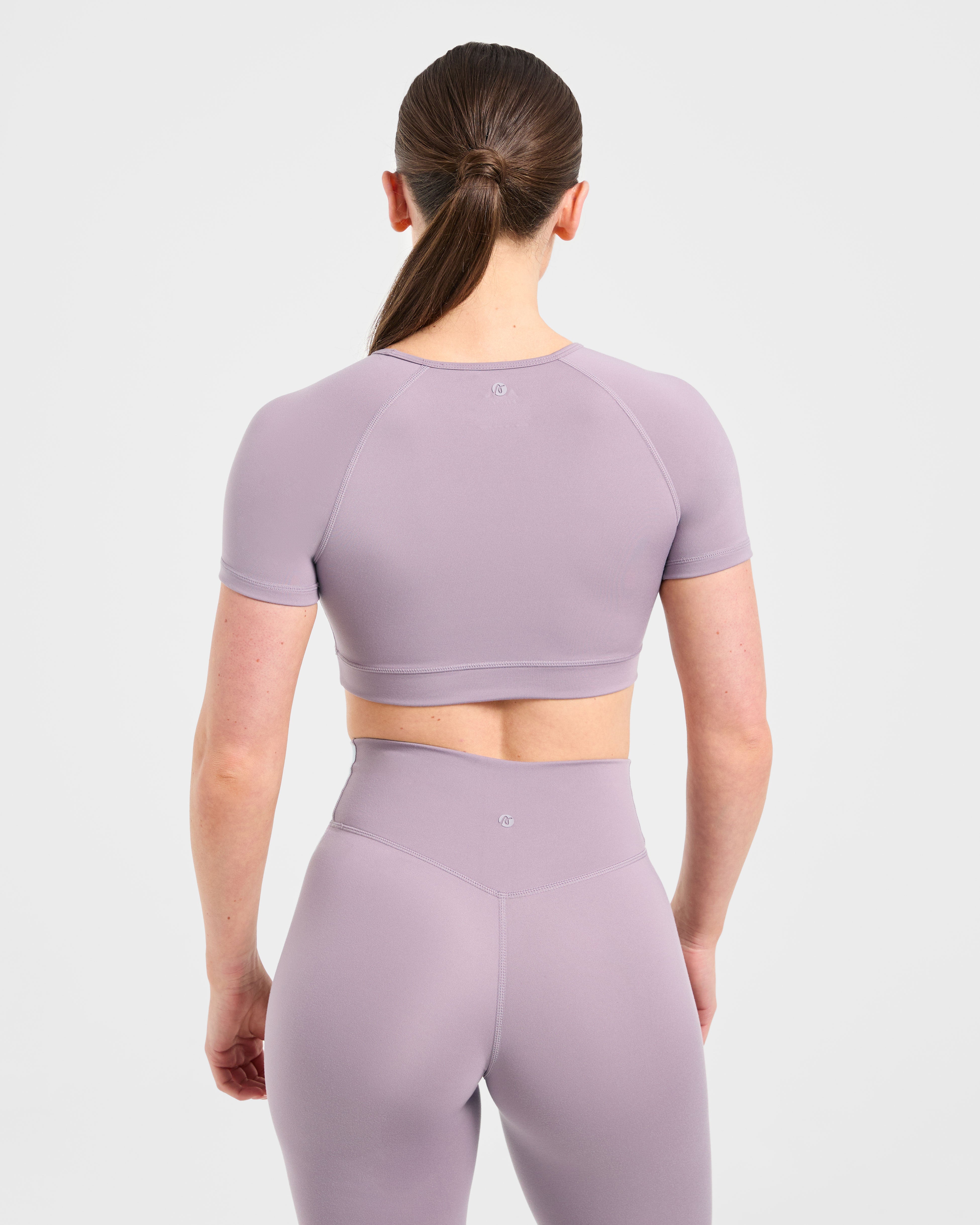 Staple Crop Top - Mauve Paars