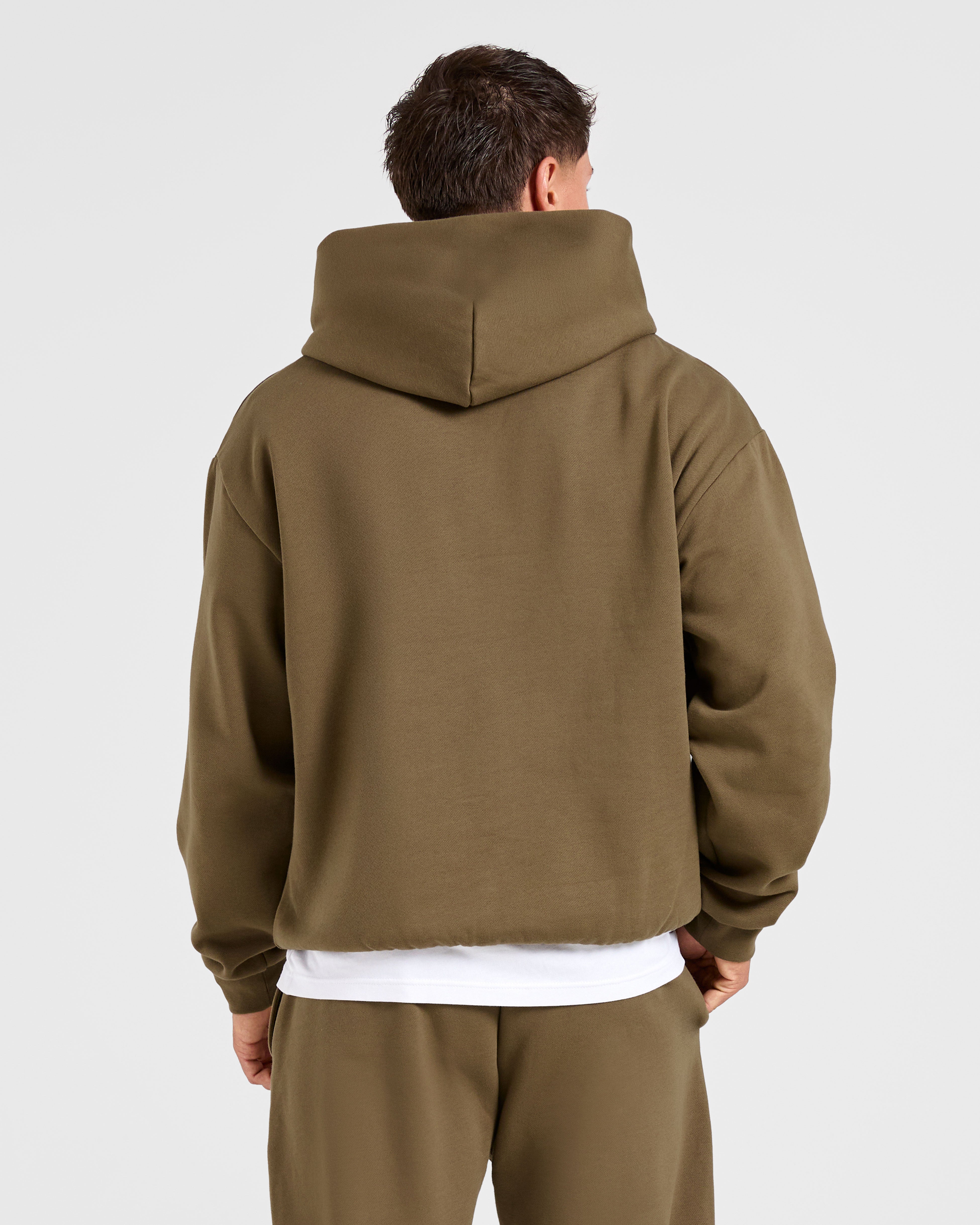 Essential Oversized Hoodie - Olive Groen