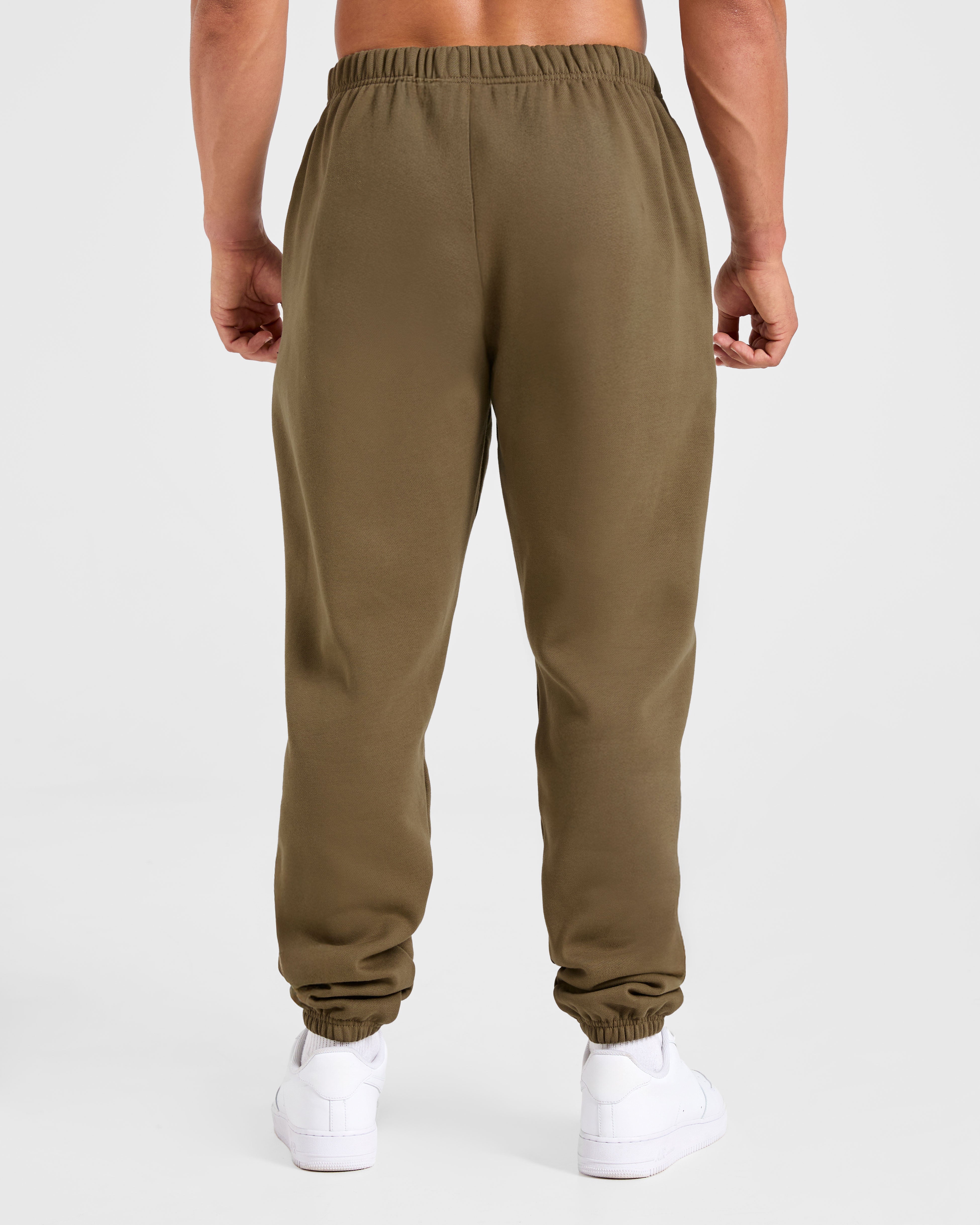 Essential Oversized Joggers- Olive Groen