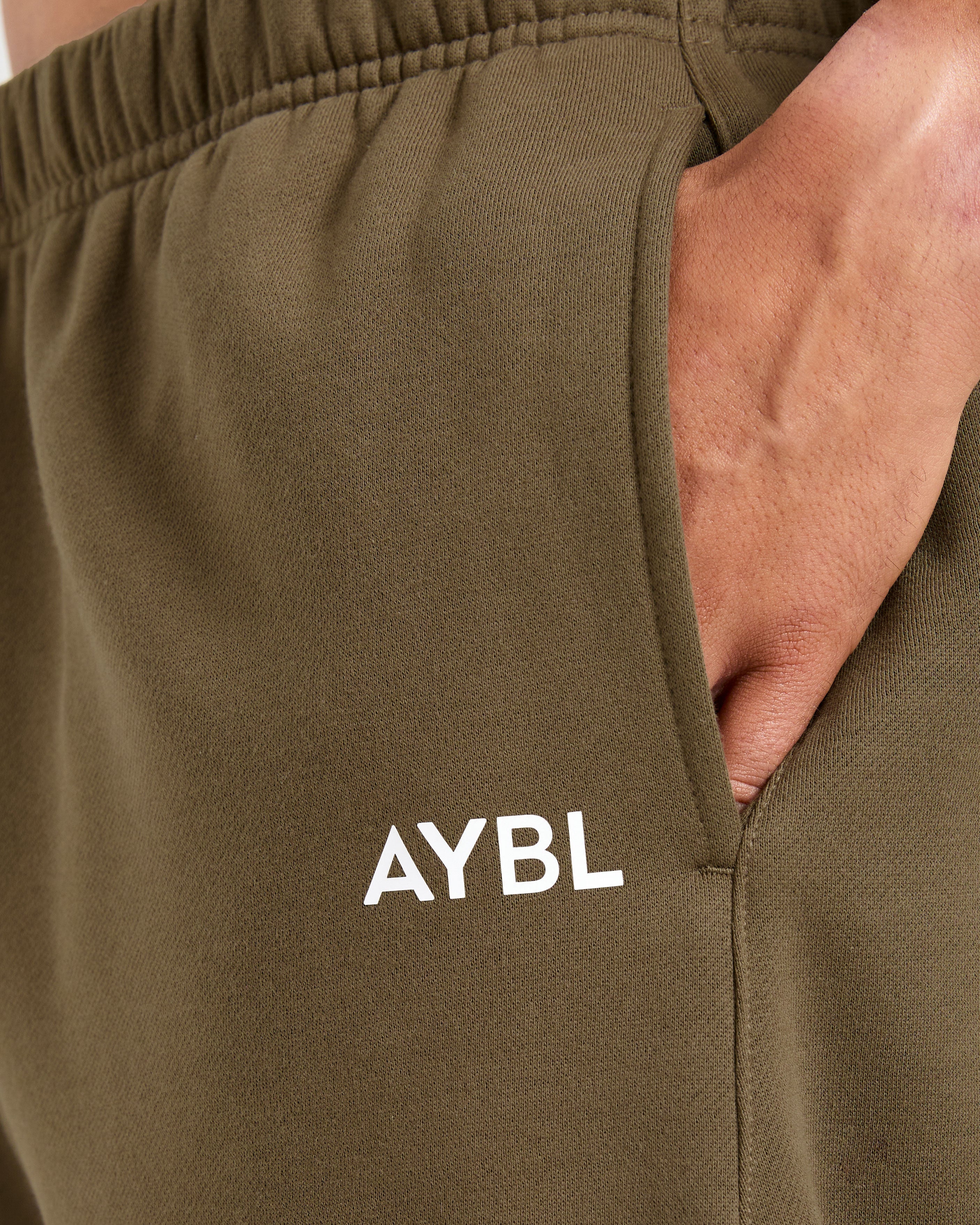 Essential Oversized Joggers- Olive Groen